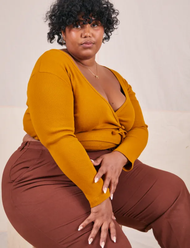 Wrap Top - Spicy Mustard *FINAL SALE* sold by Big Bud Press