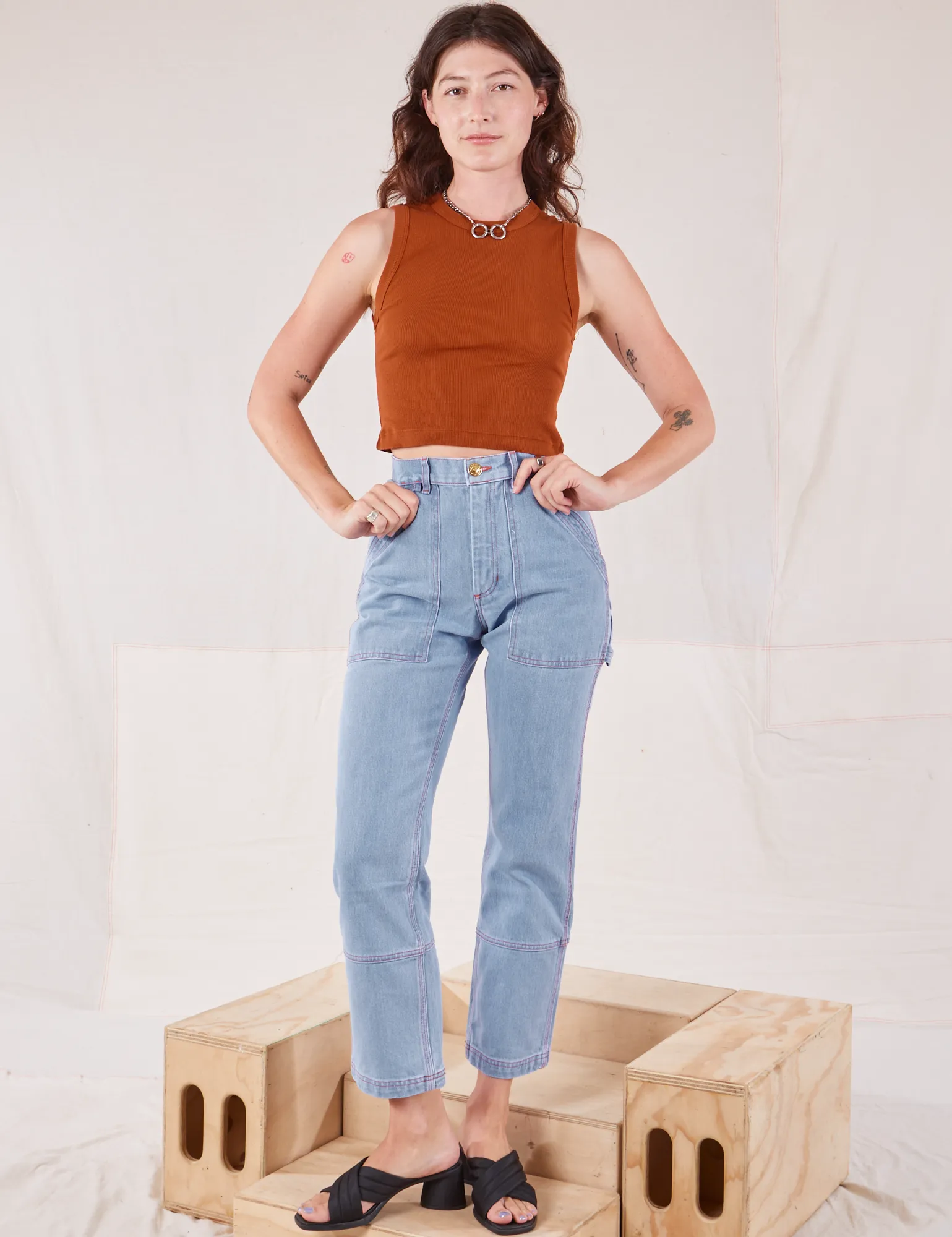 Muscle Tee - Burnt Terracotta sold by Big Bud Press product image thumbnail 5