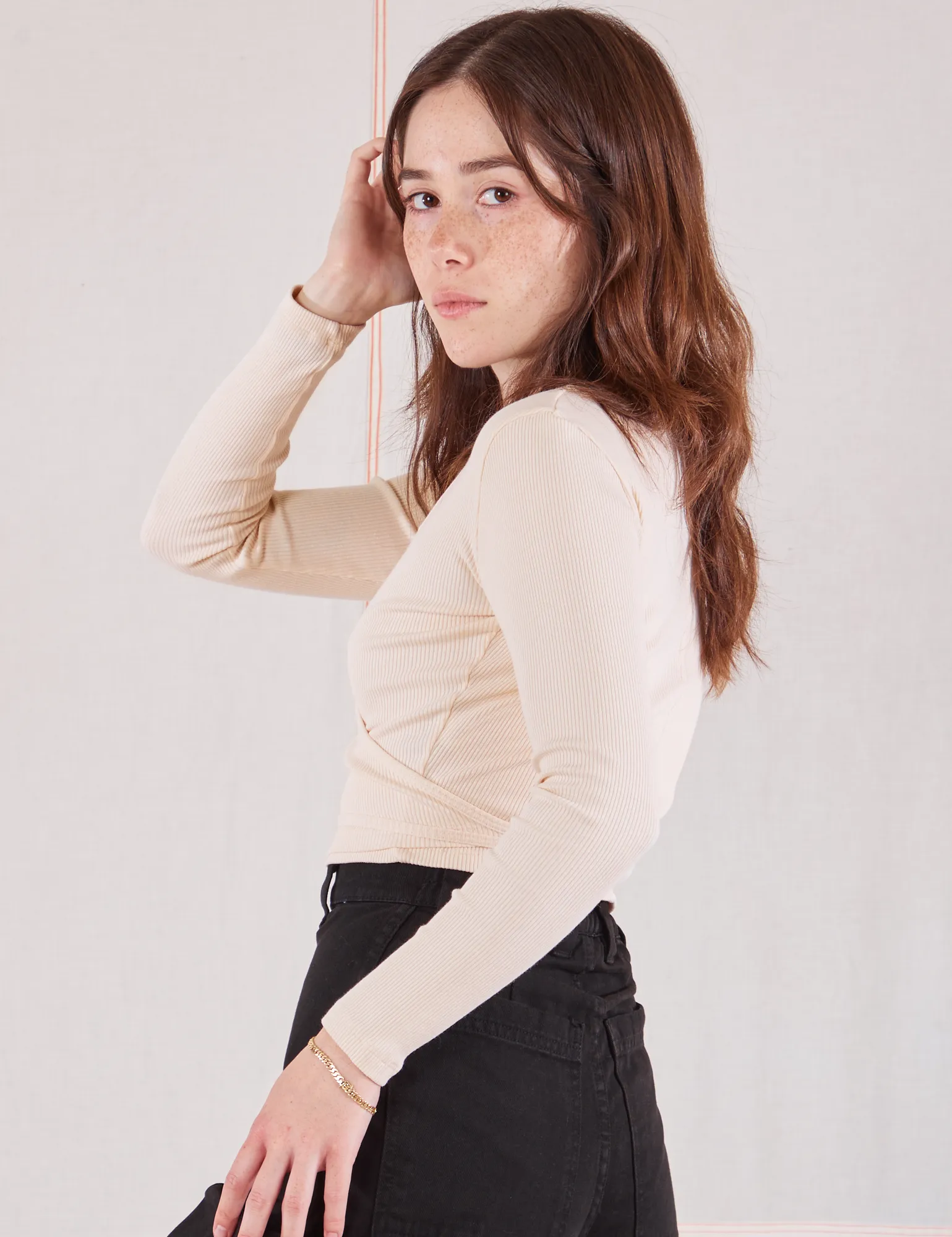 Wrap Top - Vintage Tee Off-White sold by Big Bud Press product image thumbnail 5