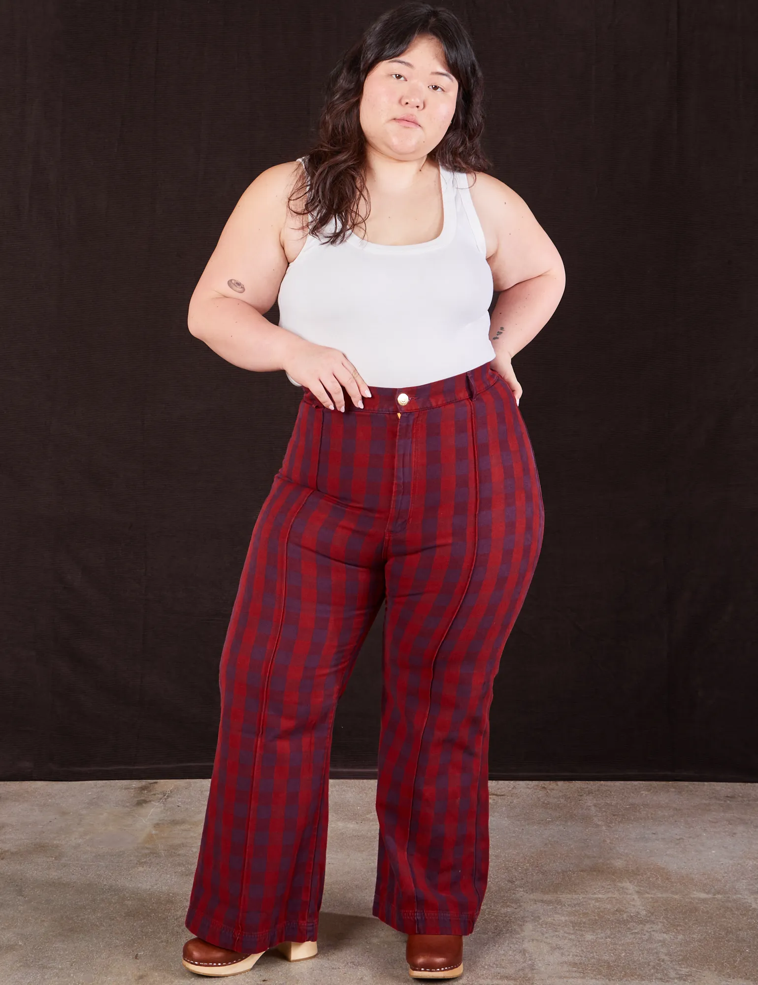 Gingham Western Pants - Cranberry Red *FINAL SALE* sold by Big Bud Press product image thumbnail 3