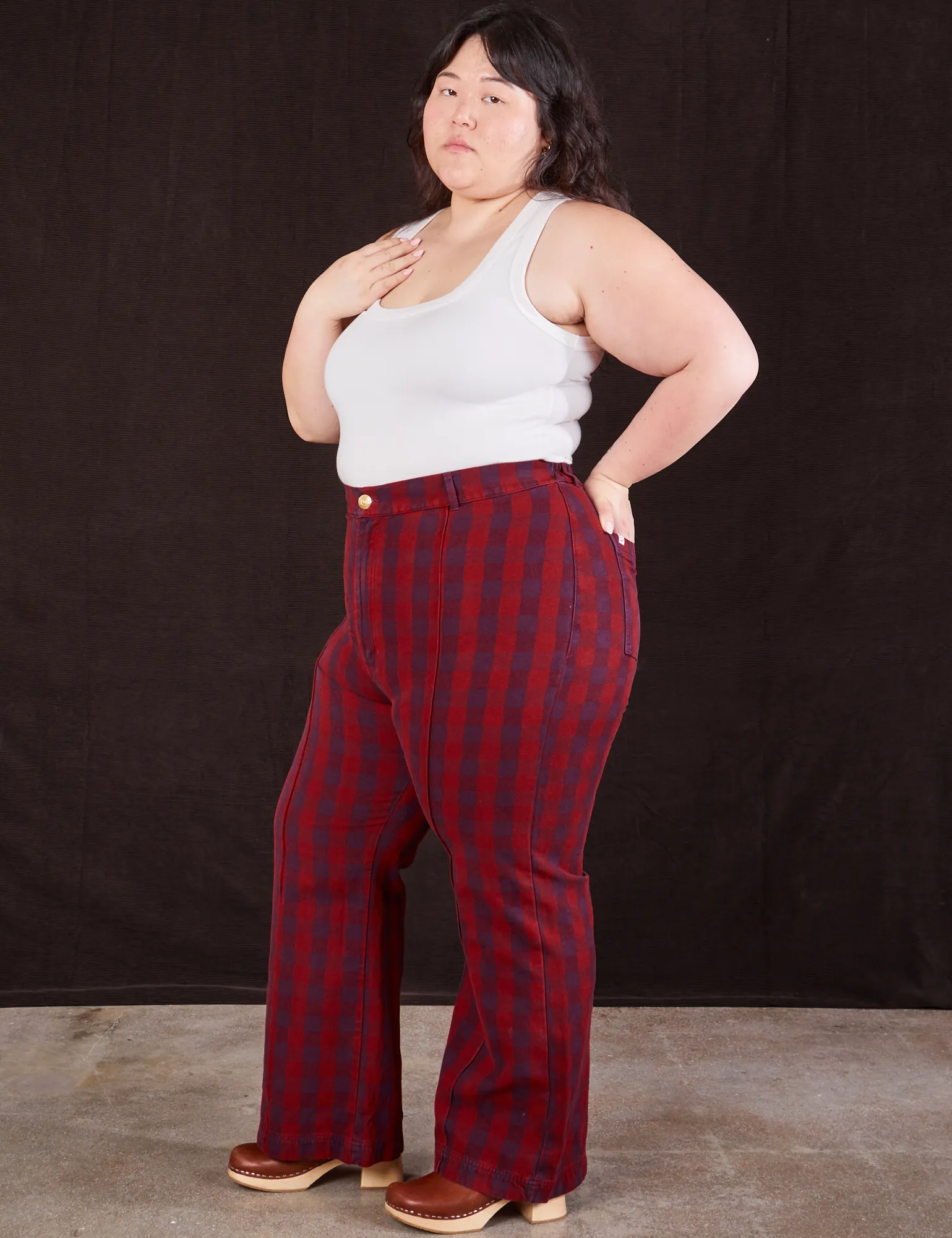 Gingham Western Pants - Cranberry Red *FINAL SALE* sold by Big Bud Press product image thumbnail 5