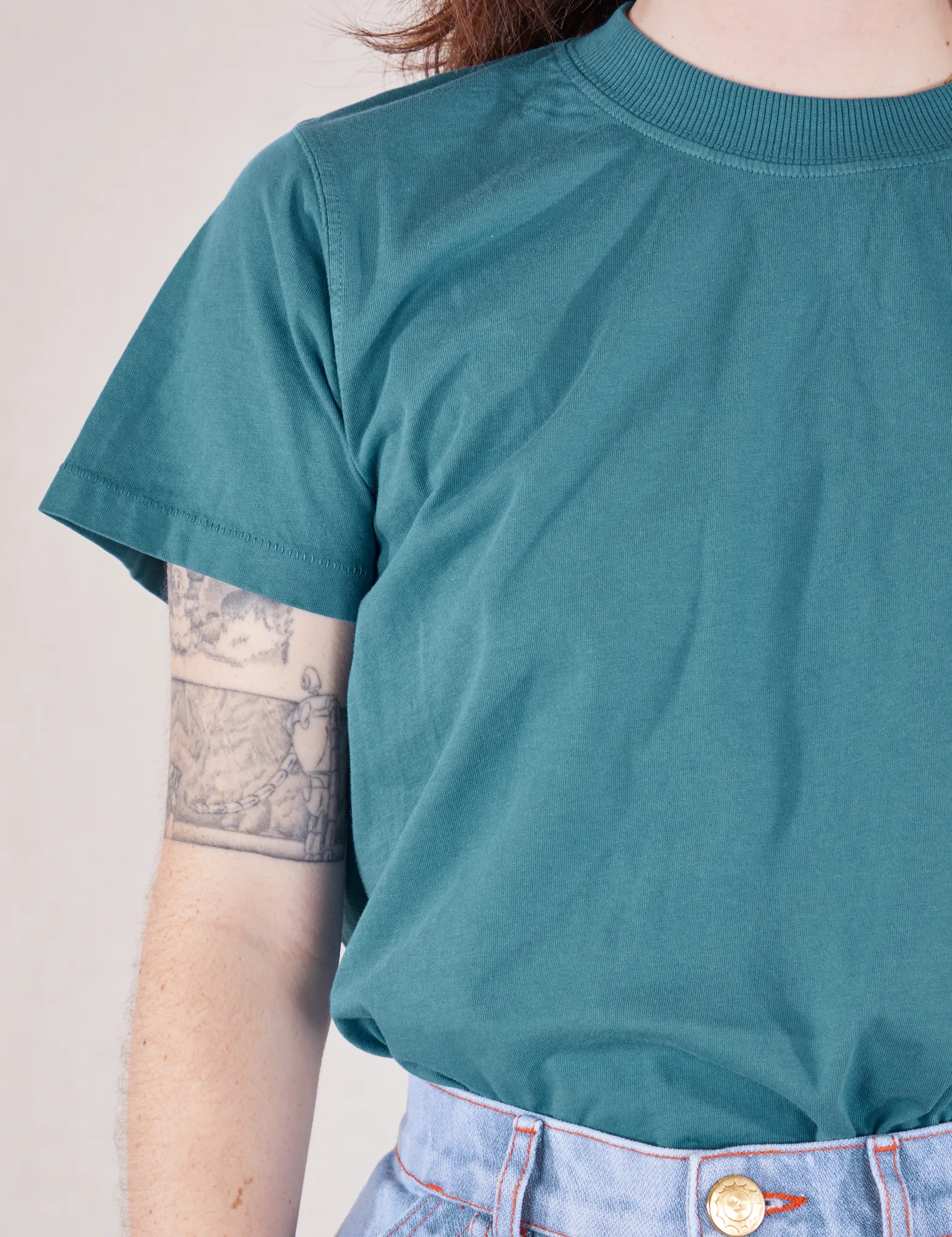 The Organic Vintage Tee - Marine Blue sold by Big Bud Press product image thumbnail 4