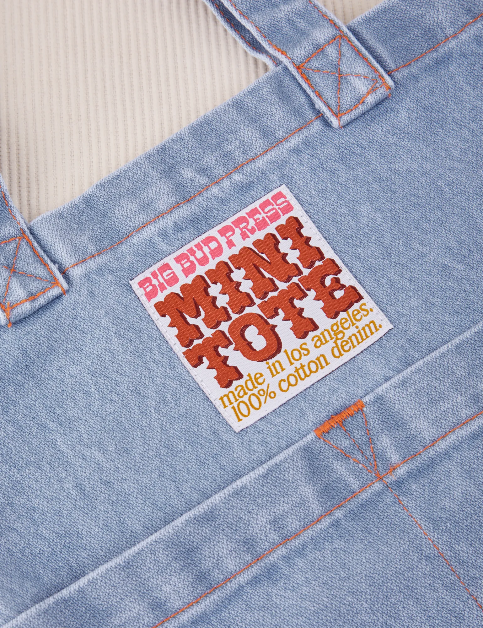 Denim Mini Tote Bags sold by Big Bud Press product image thumbnail 3