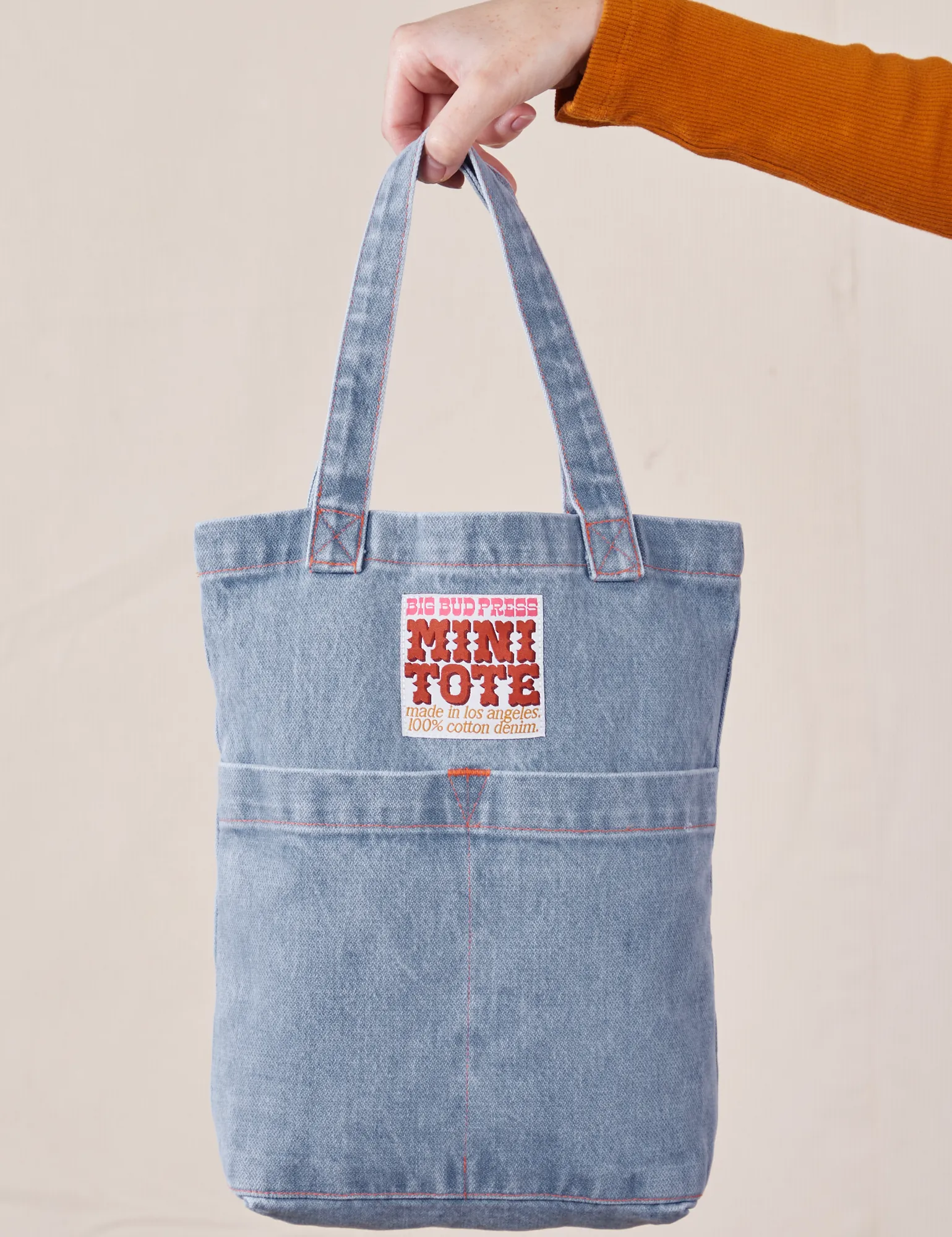 Denim Mini Tote Bags sold by Big Bud Press product image thumbnail 4