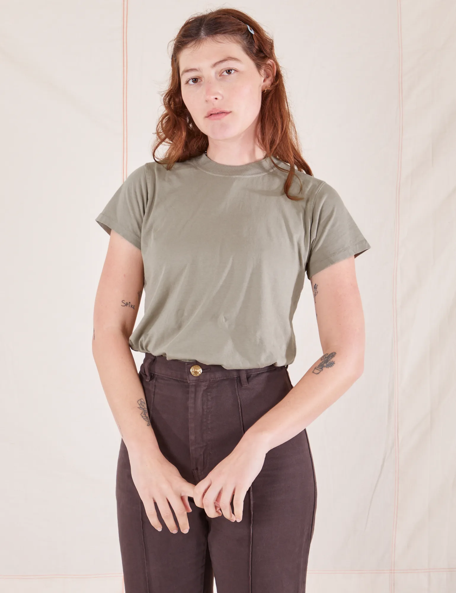 The Organic Vintage Tee - Khaki Grey *FINAL SALE* sold by Big Bud Press product image thumbnail 4