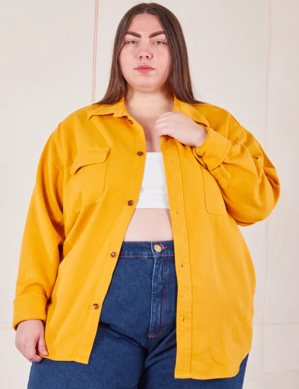 Flannel Overshirt - Mustard Yellow *FINAL SALE* sold by Big Bud Press