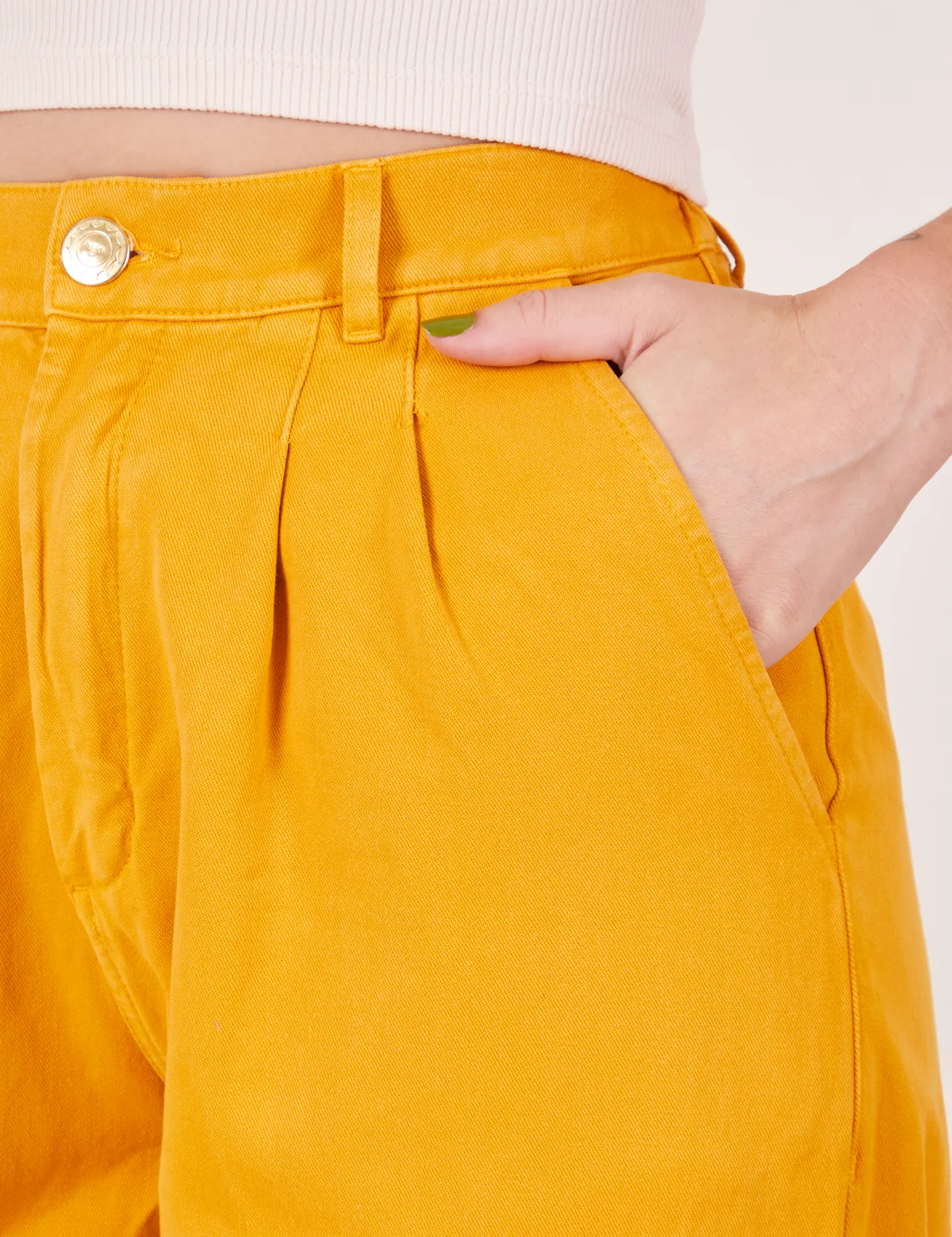 Organic Trousers - Mustard Yellow sold by Big Bud Press product image thumbnail 5