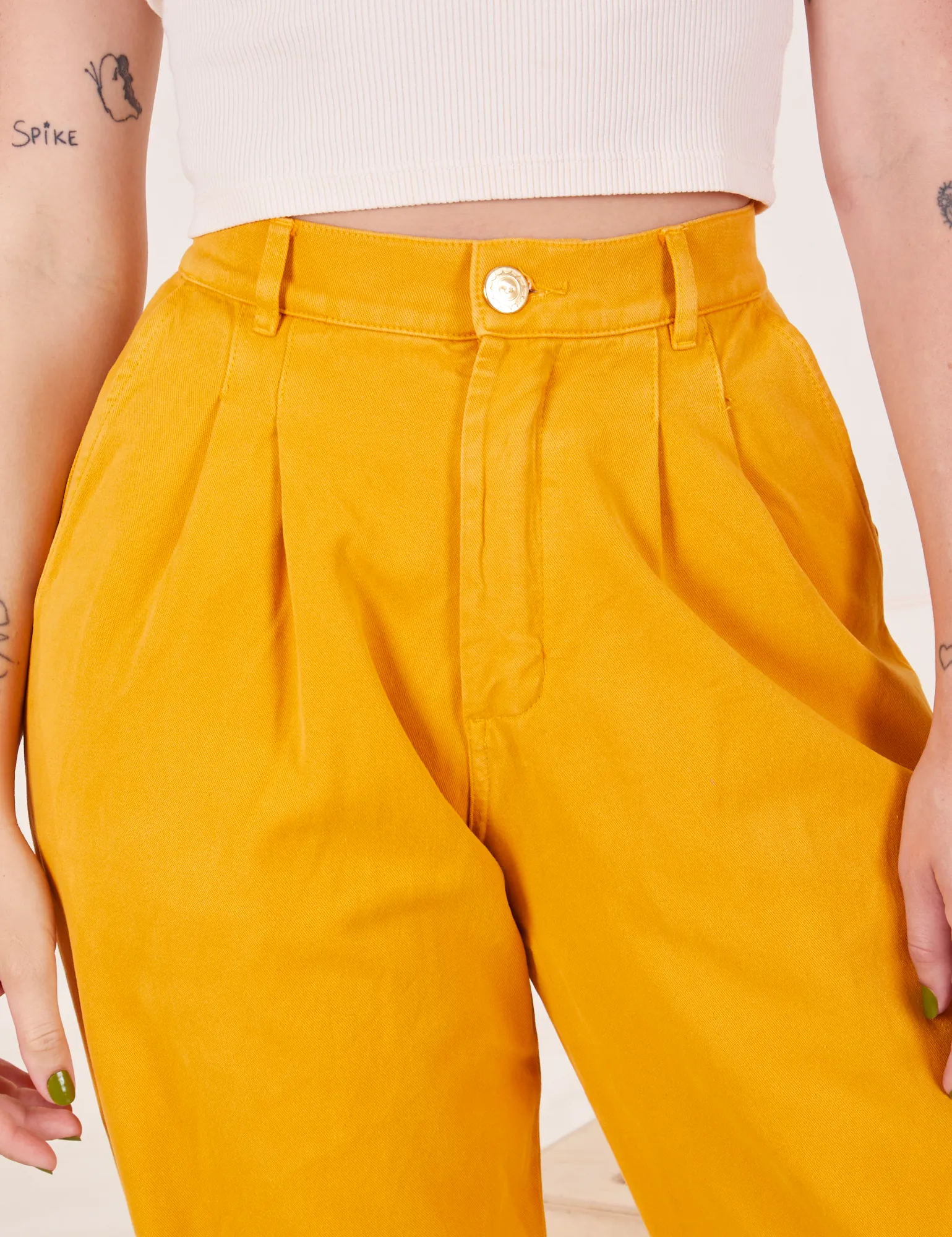 Organic Trousers - Mustard Yellow sold by Big Bud Press product image thumbnail 3