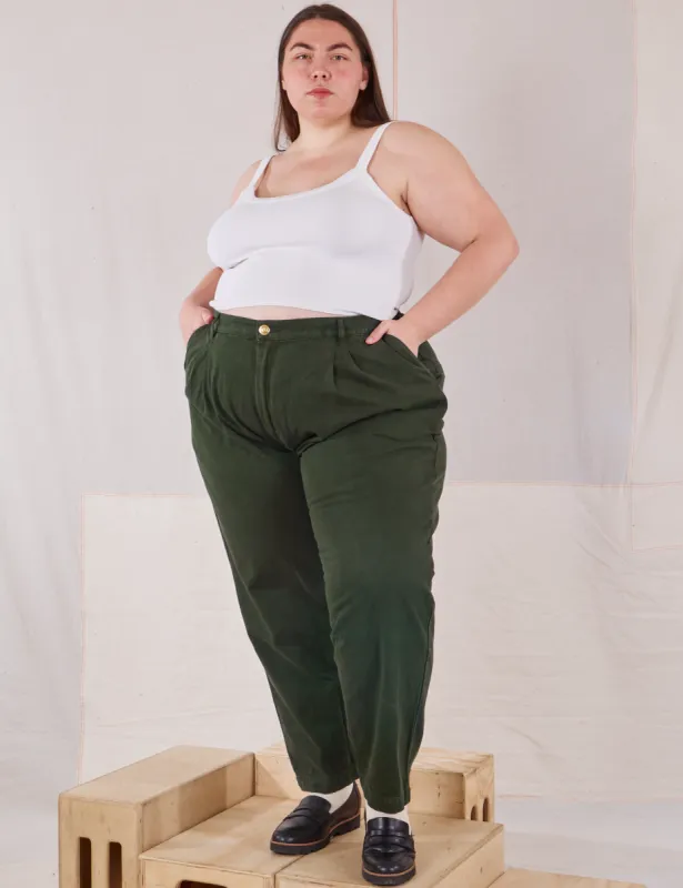 Heavyweight Trousers - Swamp Green sold by Big Bud Press