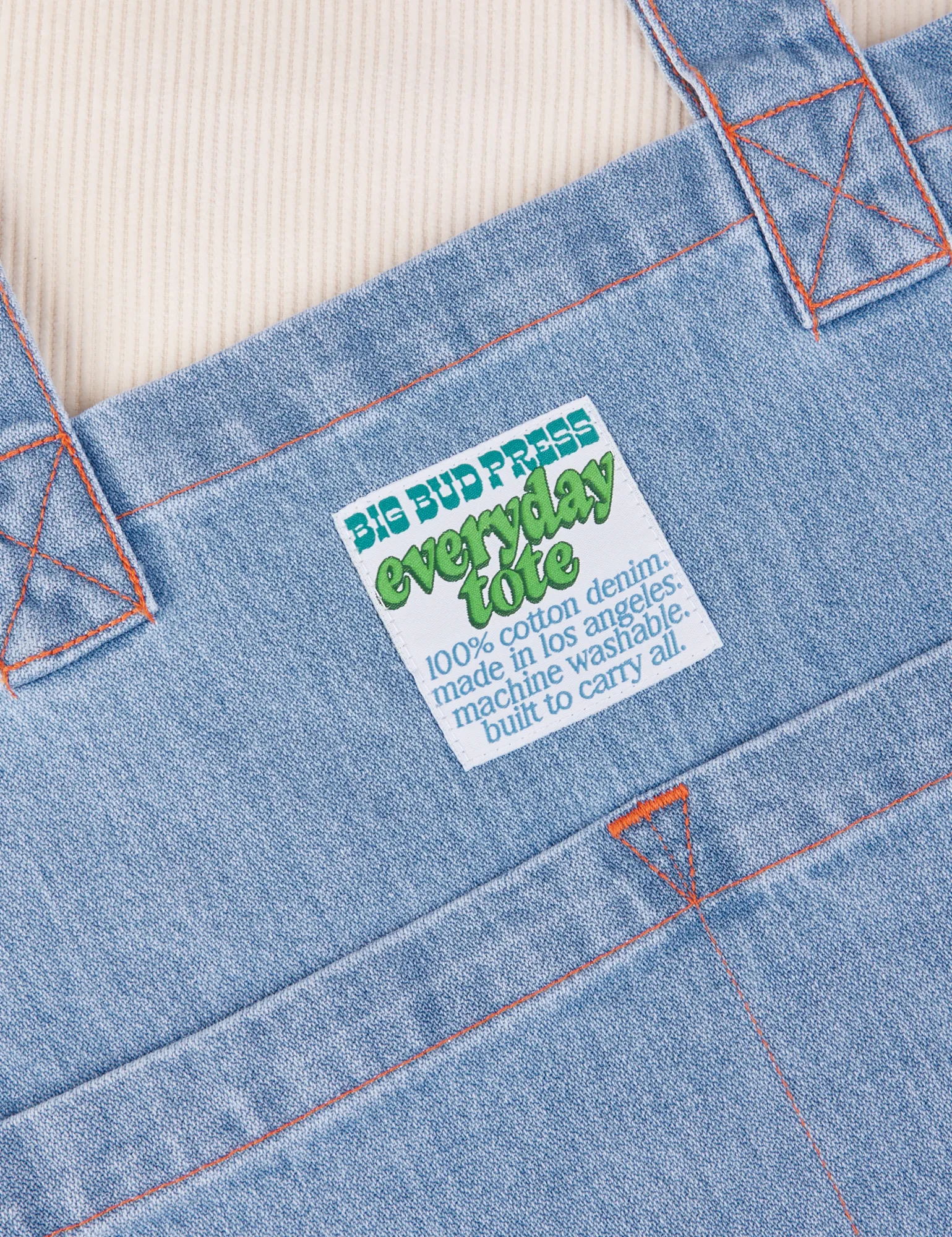 Denim Everyday Tote Bag sold by Big Bud Press product image thumbnail 3