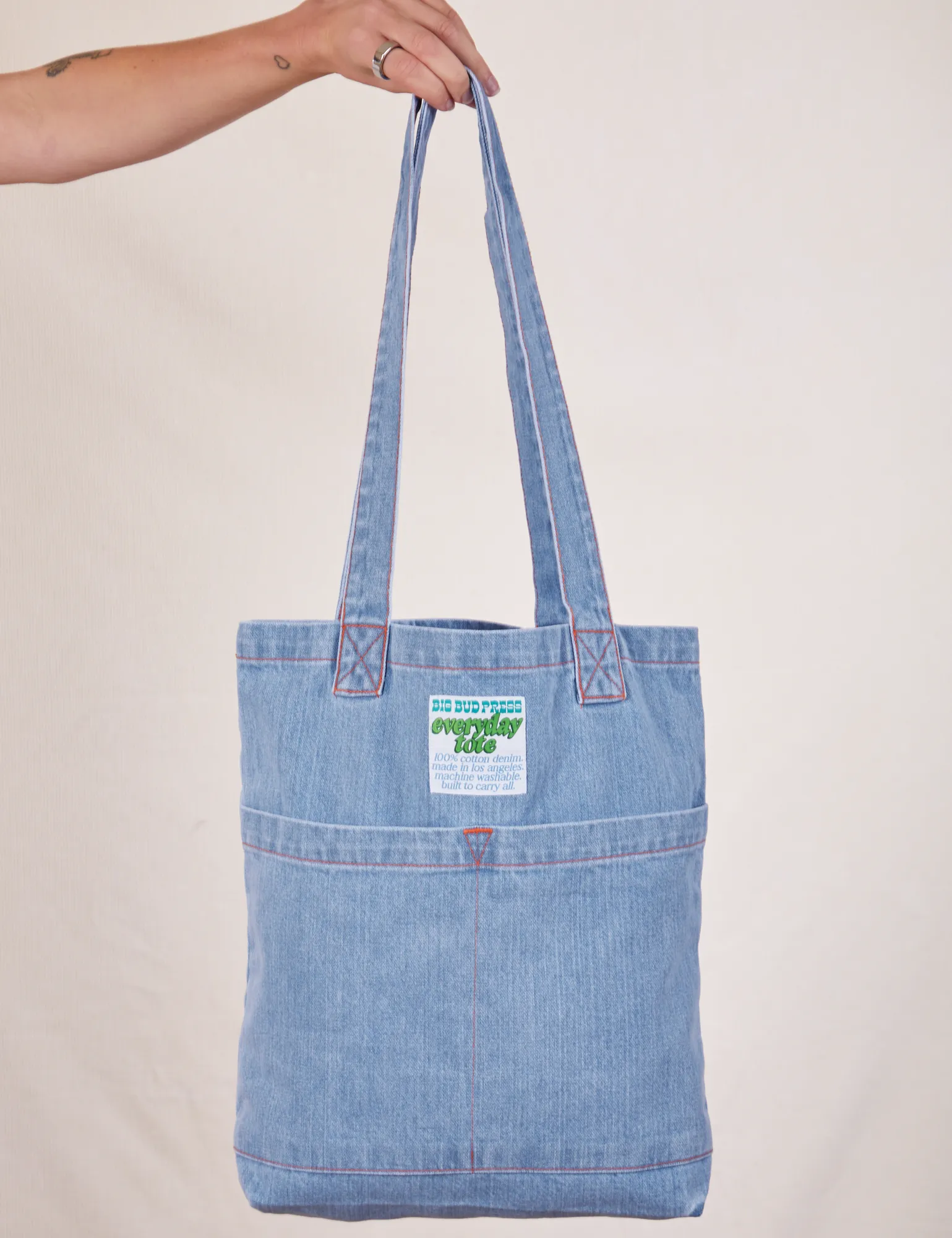 Denim Everyday Tote Bag sold by Big Bud Press product image thumbnail 4