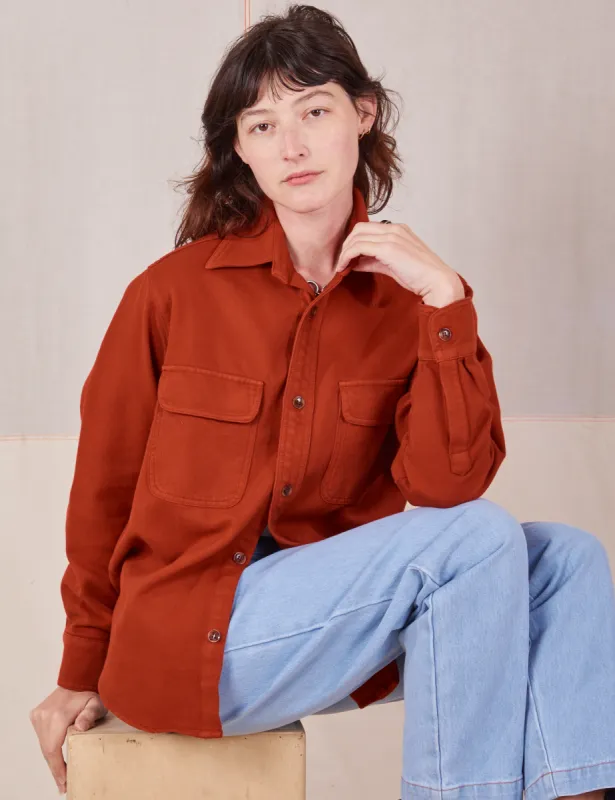 Flannel Overshirt - Paprika sold by Big Bud Press