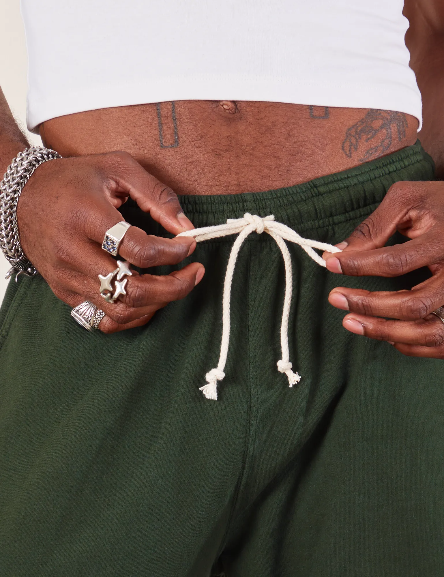 Wide Leg Sweat Pants - Swamp Green *FINAL SALE* sold by Big Bud Press product image thumbnail 3