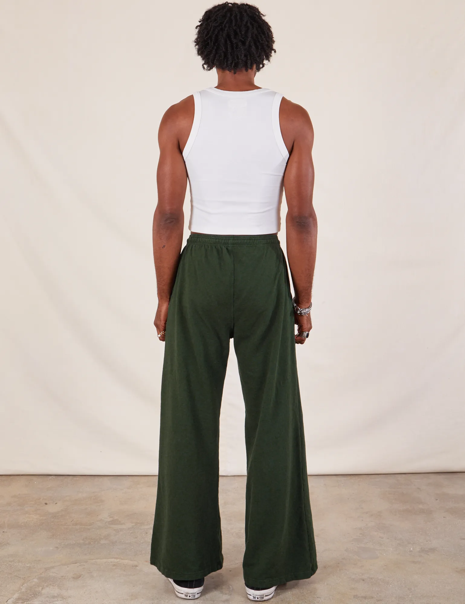 Wide Leg Sweat Pants - Swamp Green *FINAL SALE* sold by Big Bud Press product image thumbnail 5