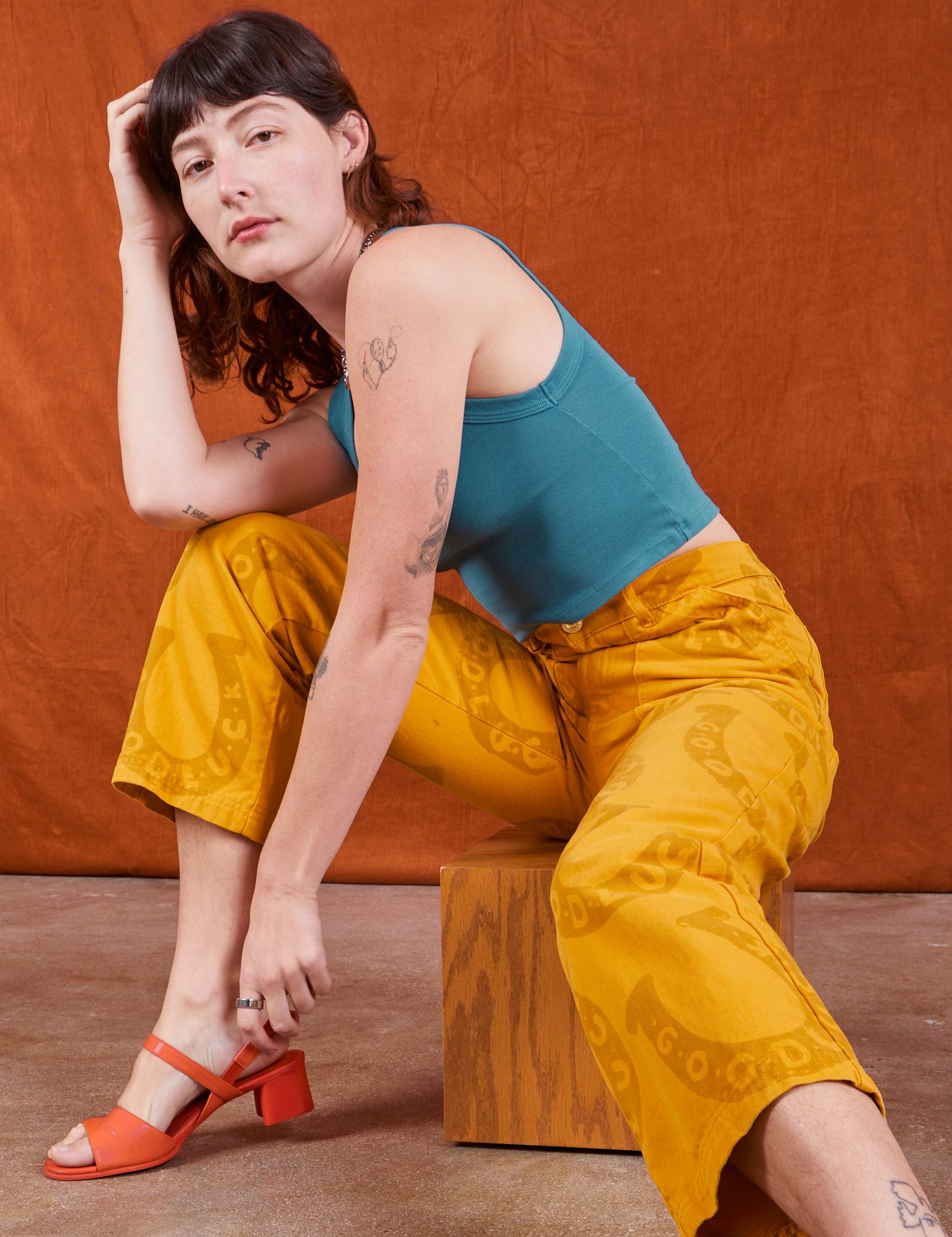 Icon Work Pants - Golden Horseshoes *FINAL SALE* sold by Big Bud Press