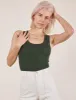 The Tank Top - Swamp Green sold by Big Bud Press