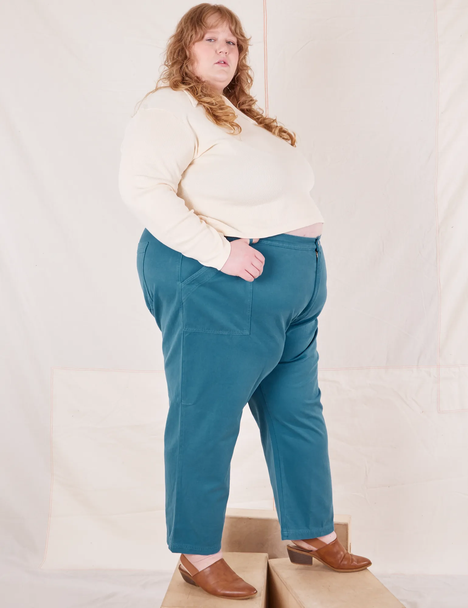 Organic Work Pants - Marine Blue sold by Big Bud Press product image thumbnail 5