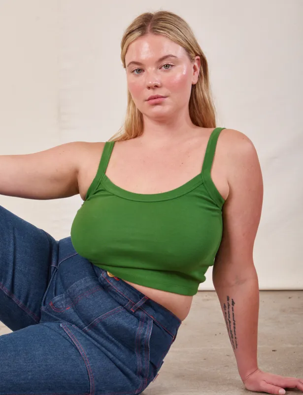 Cropped Cami - Lawn Green sold by Big Bud Press