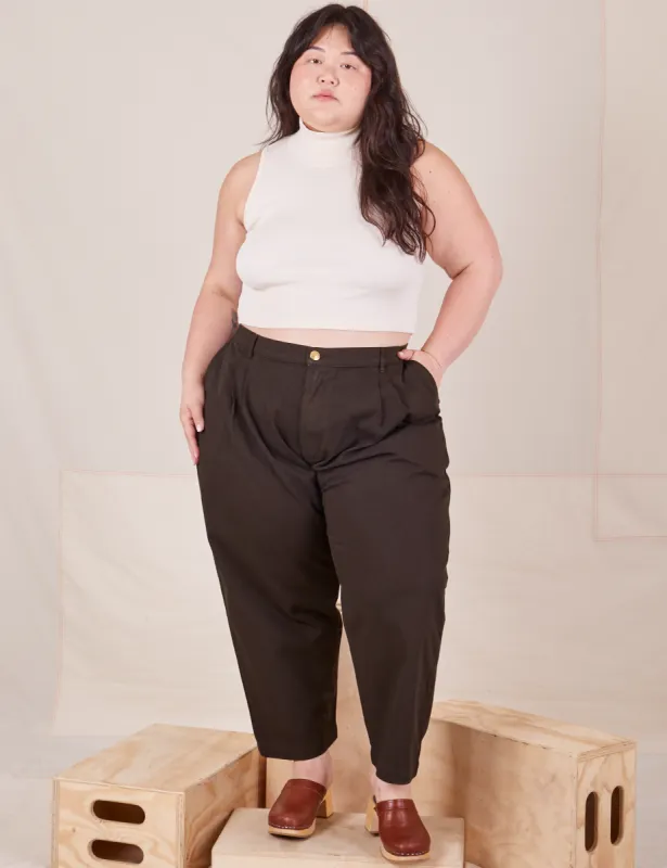 Heavyweight Trousers - Espresso Brown sold by Big Bud Press