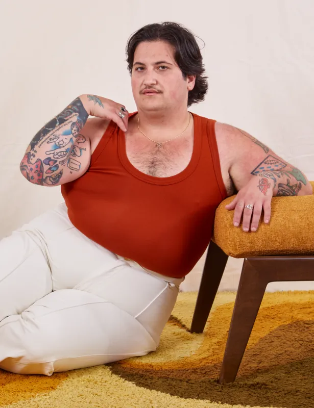 The Tank Top - Paprika sold by Big Bud Press
