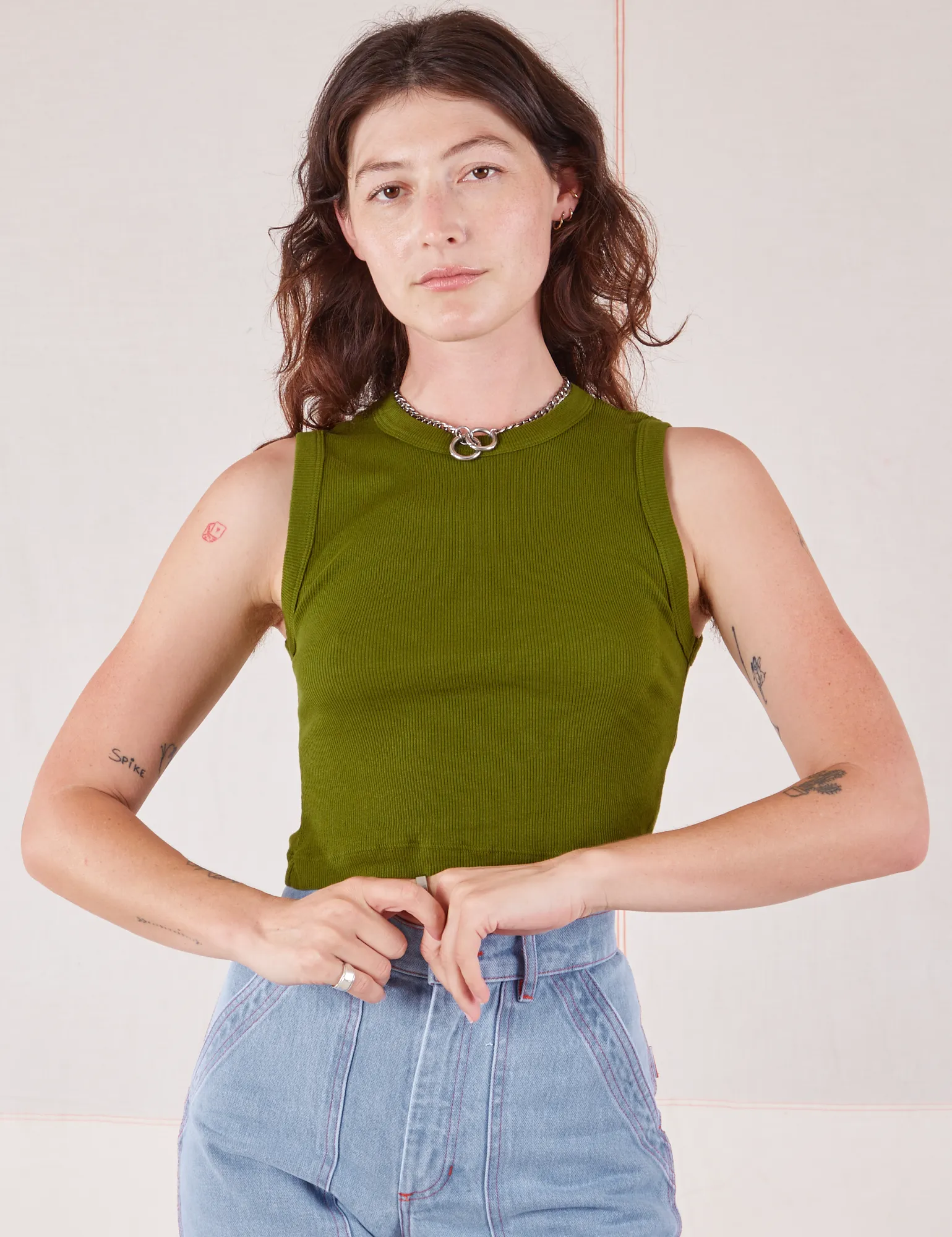 Muscle Tee - Summer Olive sold by Big Bud Press product image thumbnail 3