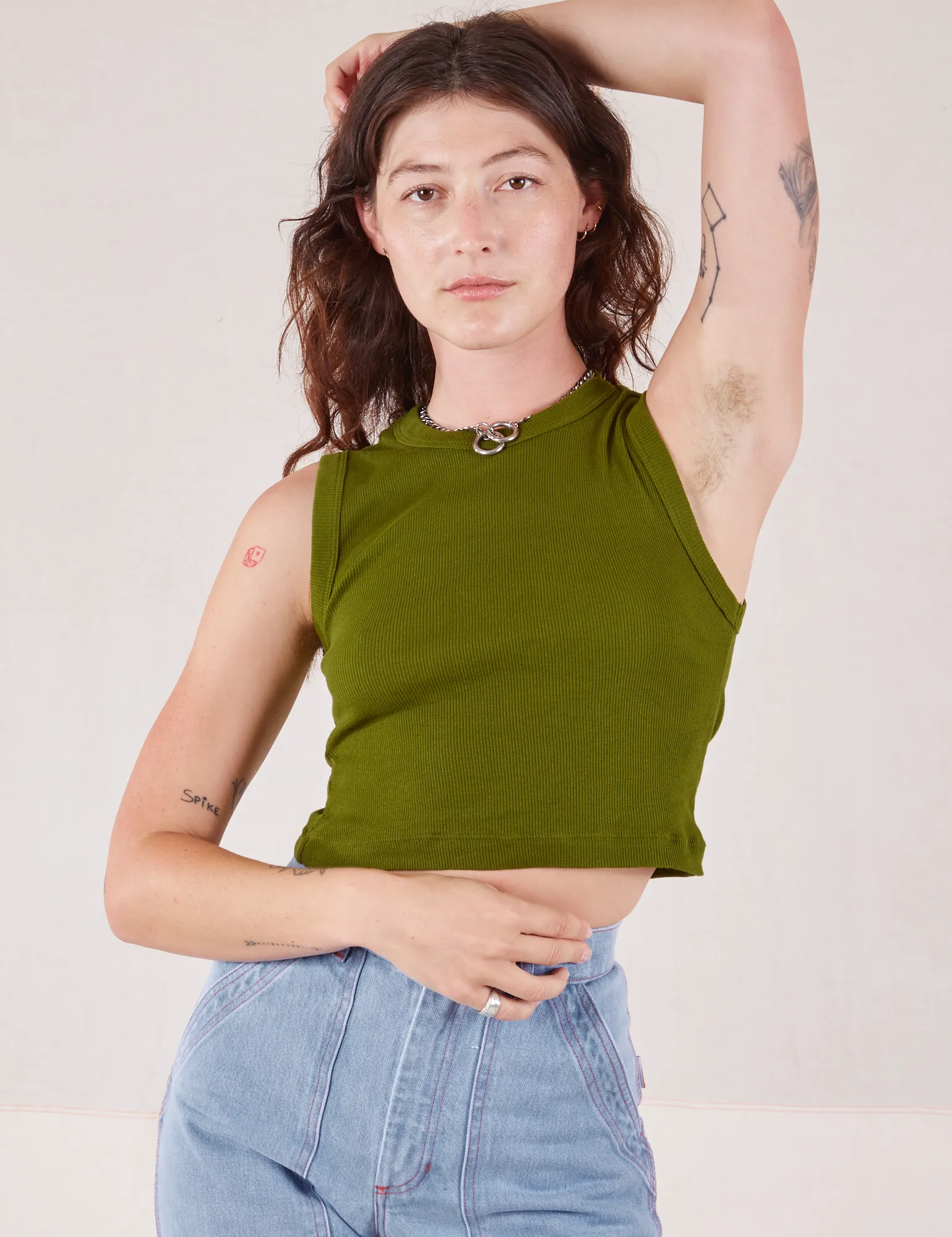 Muscle Tee - Summer Olive sold by Big Bud Press