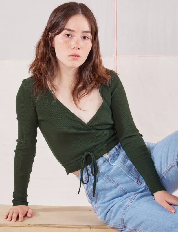 Wrap Top - Swamp Green sold by Big Bud Press