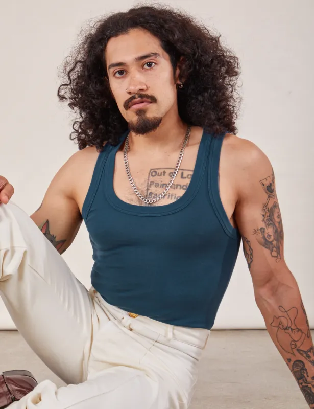 The Tank Top - Lagoon sold by Big Bud Press