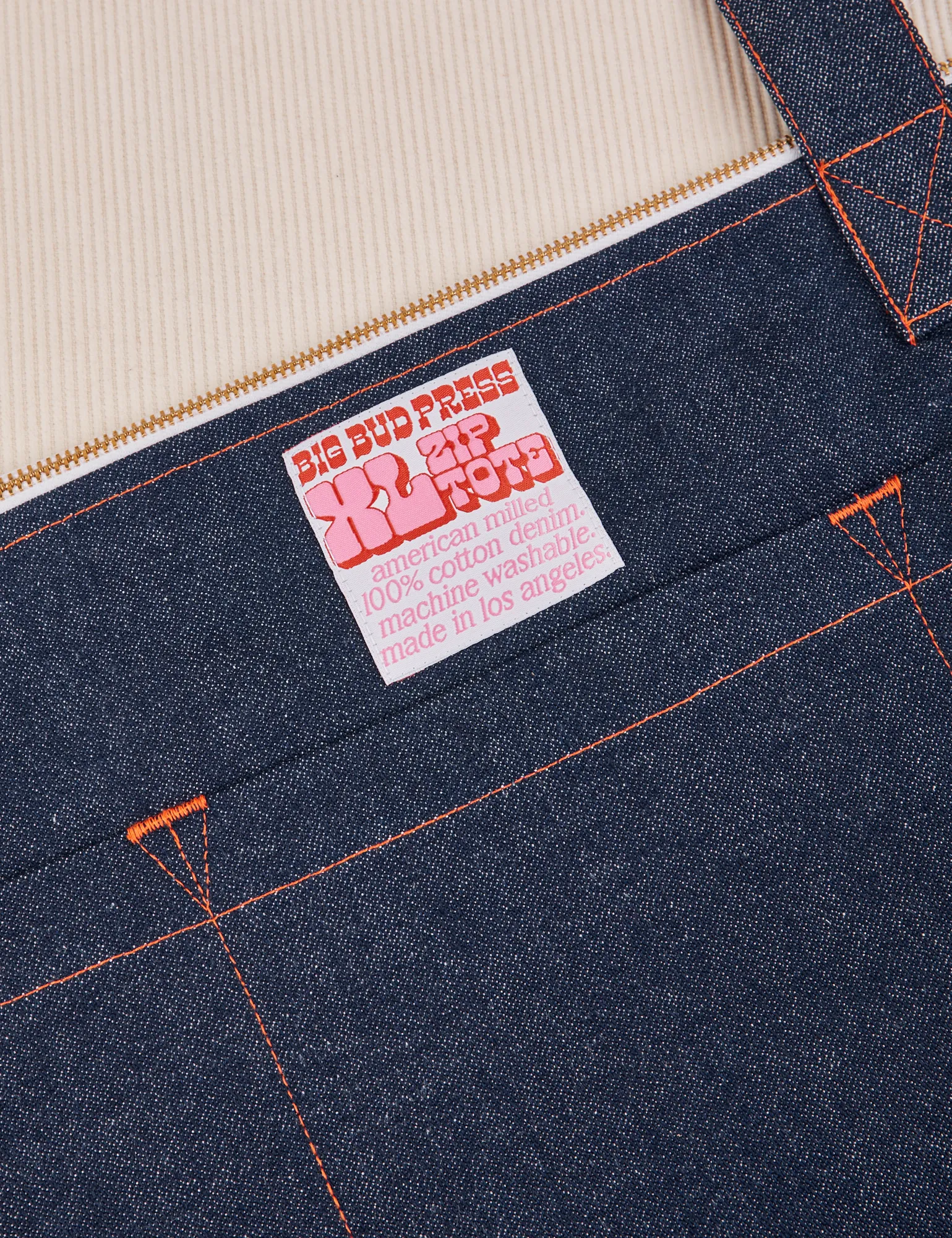 Denim XL Zip Tote sold by Big Bud Press product image thumbnail 2