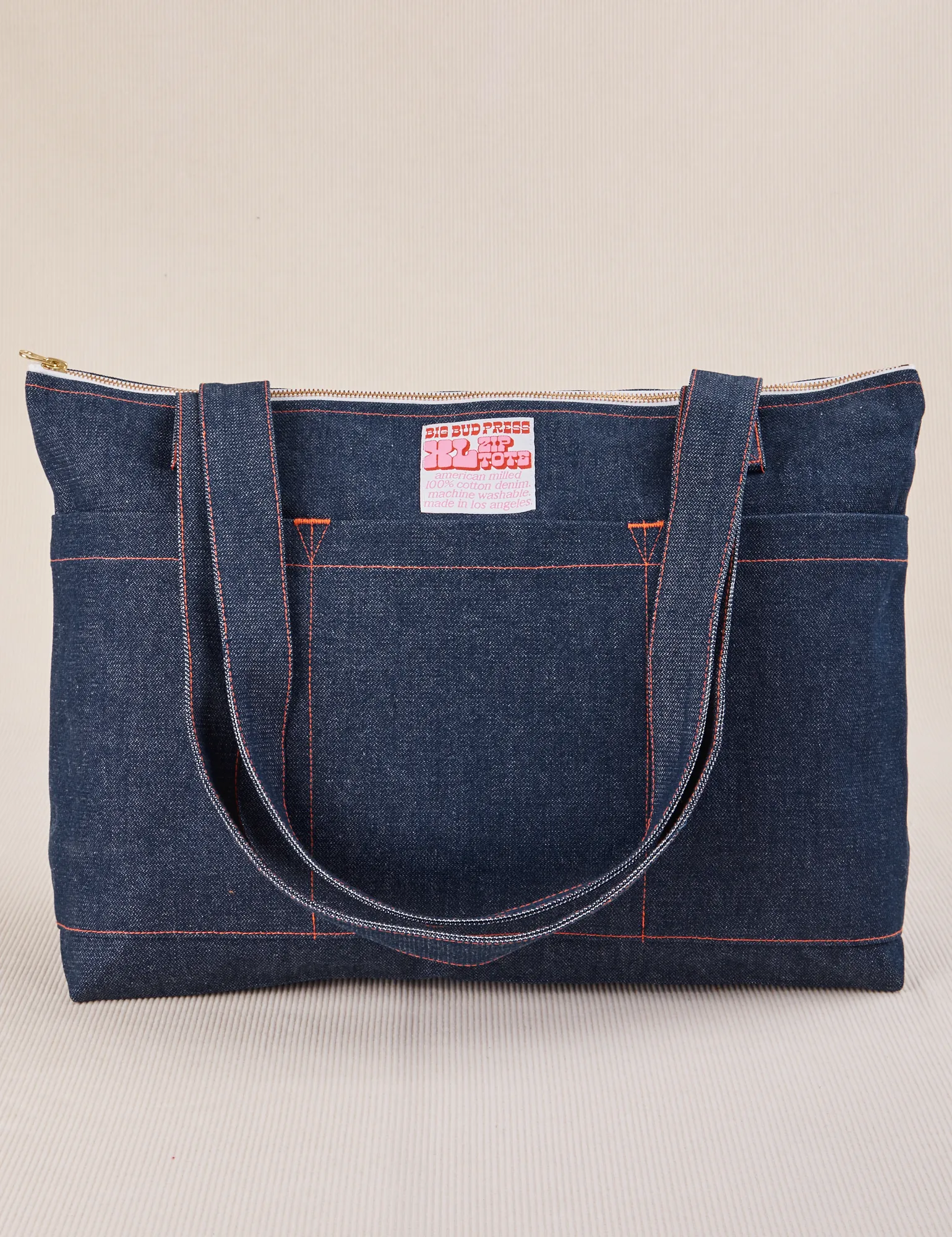 Denim XL Zip Tote sold by Big Bud Press