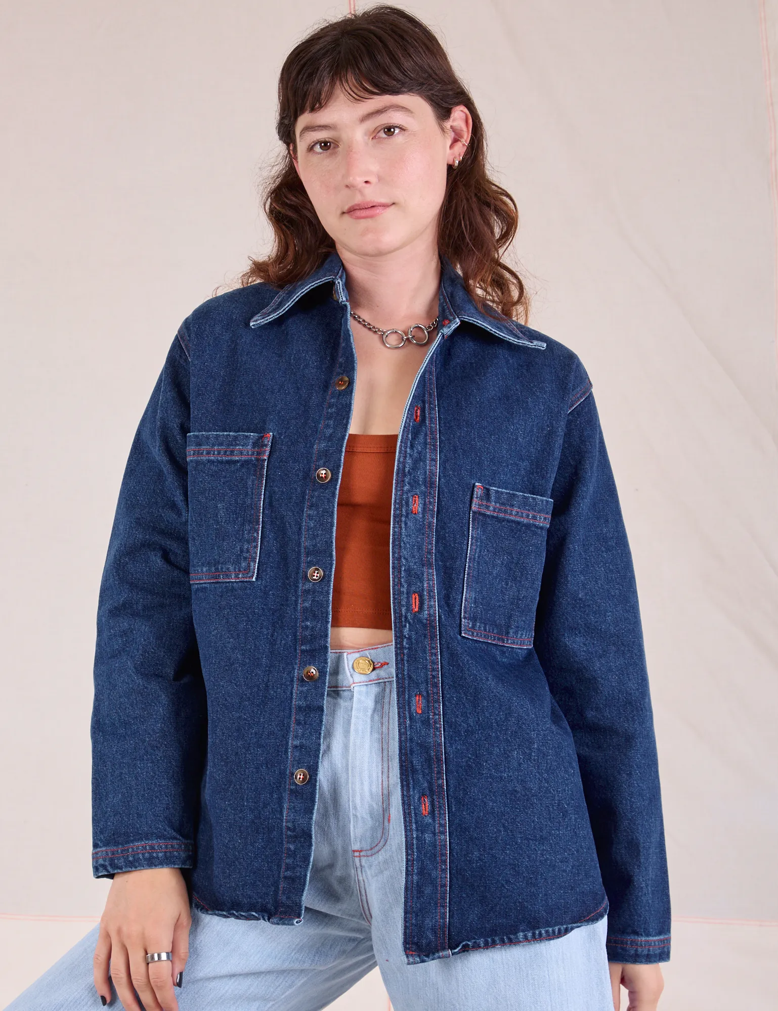 Denim Overshirt - Dark Wash sold by Big Bud Press product image thumbnail 3
