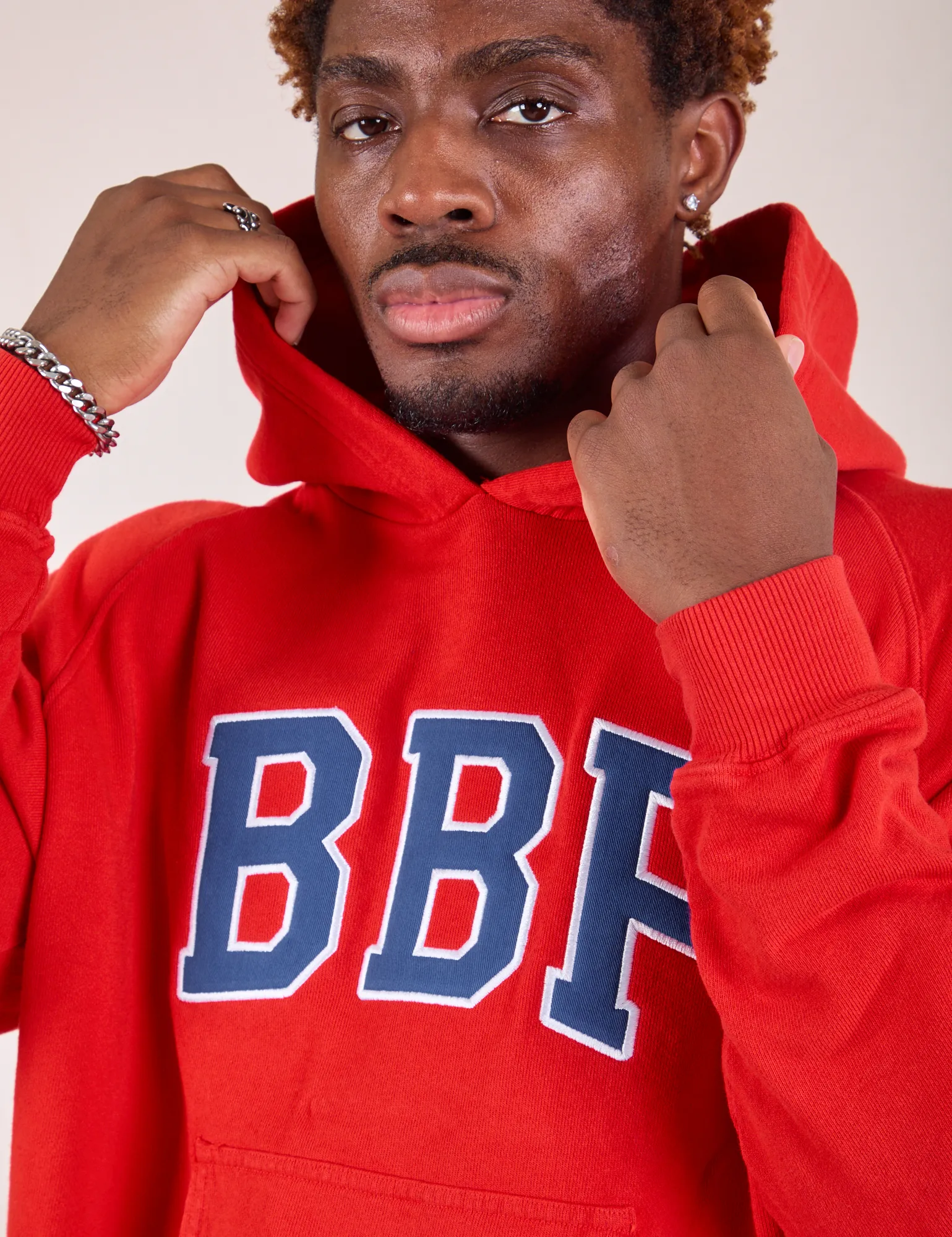 Collegiate Hoodie - Mustang Red *FINAL SALE* sold by Big Bud Press product image thumbnail 4