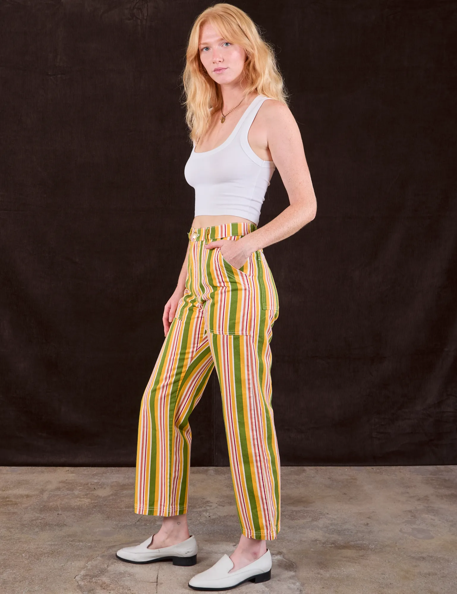 Stripe Work Pants - Vintage Sofa *FINAL SALE* sold by Big Bud Press product image thumbnail 5