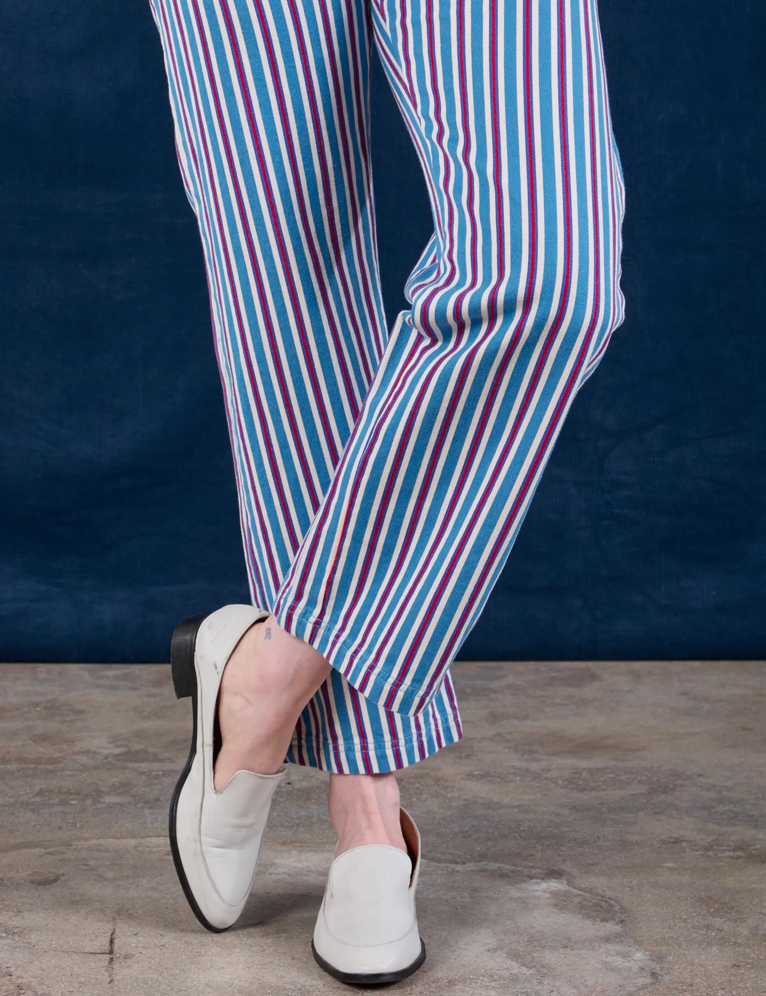 Stripe Work Pants - Blue Raspberry *FINAL SALE* sold by Big Bud Press