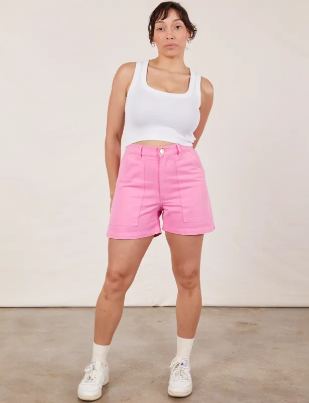 Classic Work Shorts - Bubblegum Pink sold by Big Bud Press