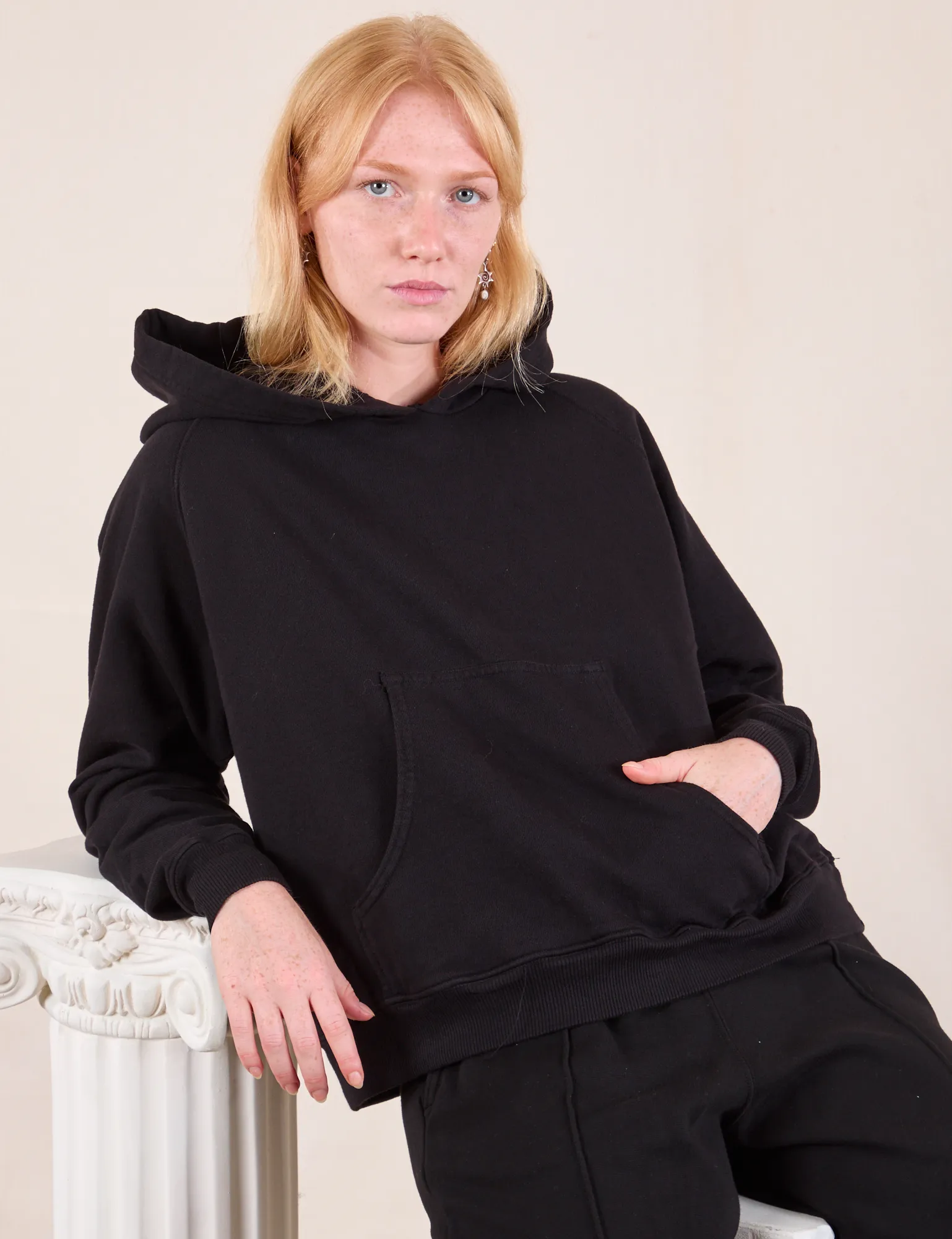 Oversized Hoodie - Basic Black *FINAL SALE* sold by Big Bud Press