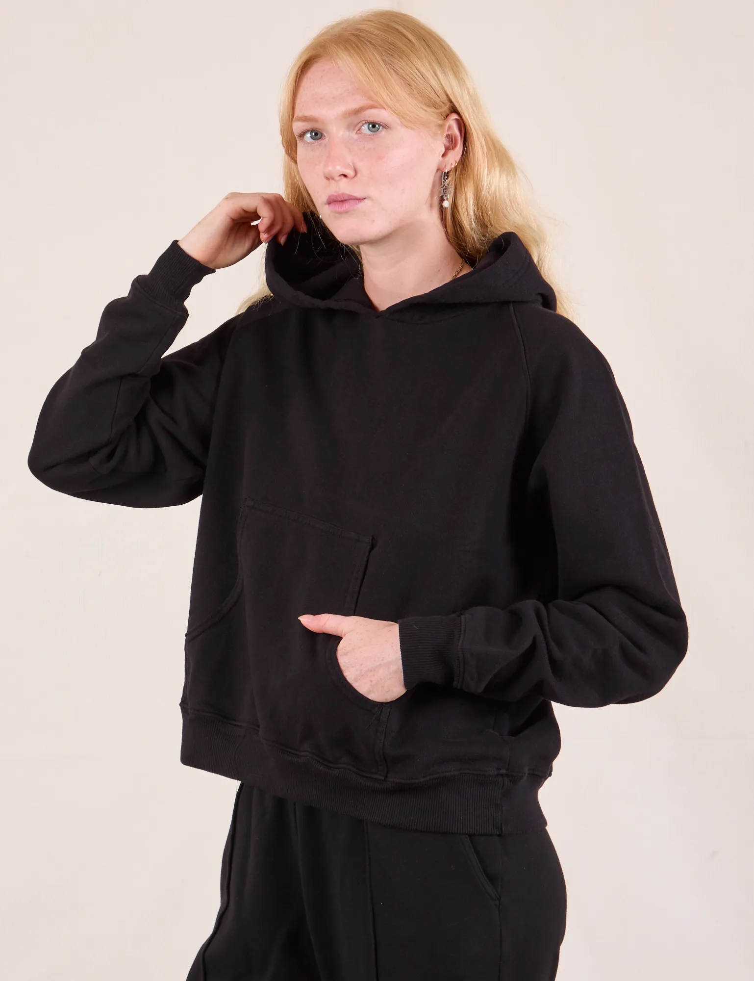 Oversized Hoodie - Basic Black *FINAL SALE* sold by Big Bud Press product image thumbnail 5