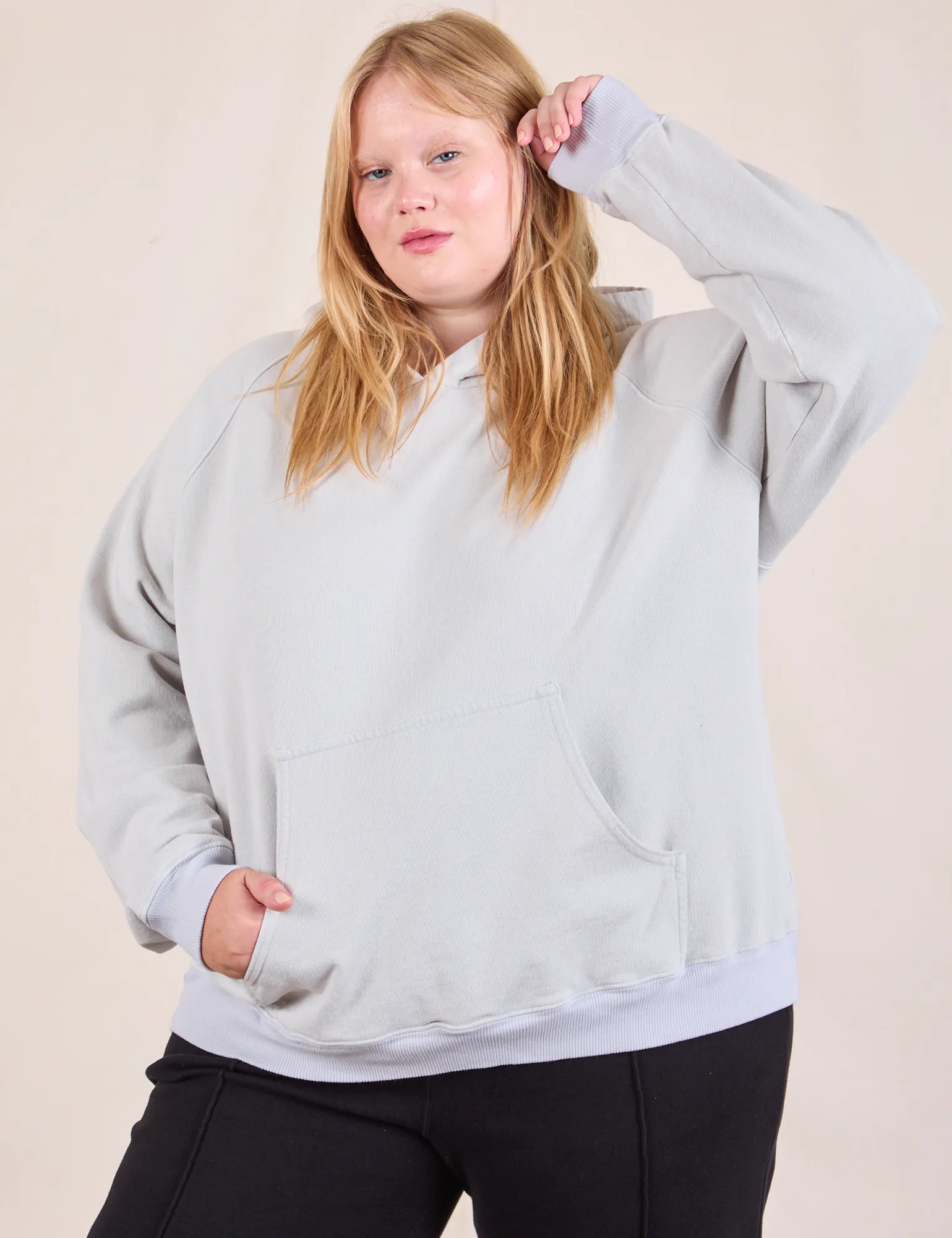 Oversized Hoodie - Dishwater White *FINAL SALE* sold by Big Bud Press product image thumbnail 5