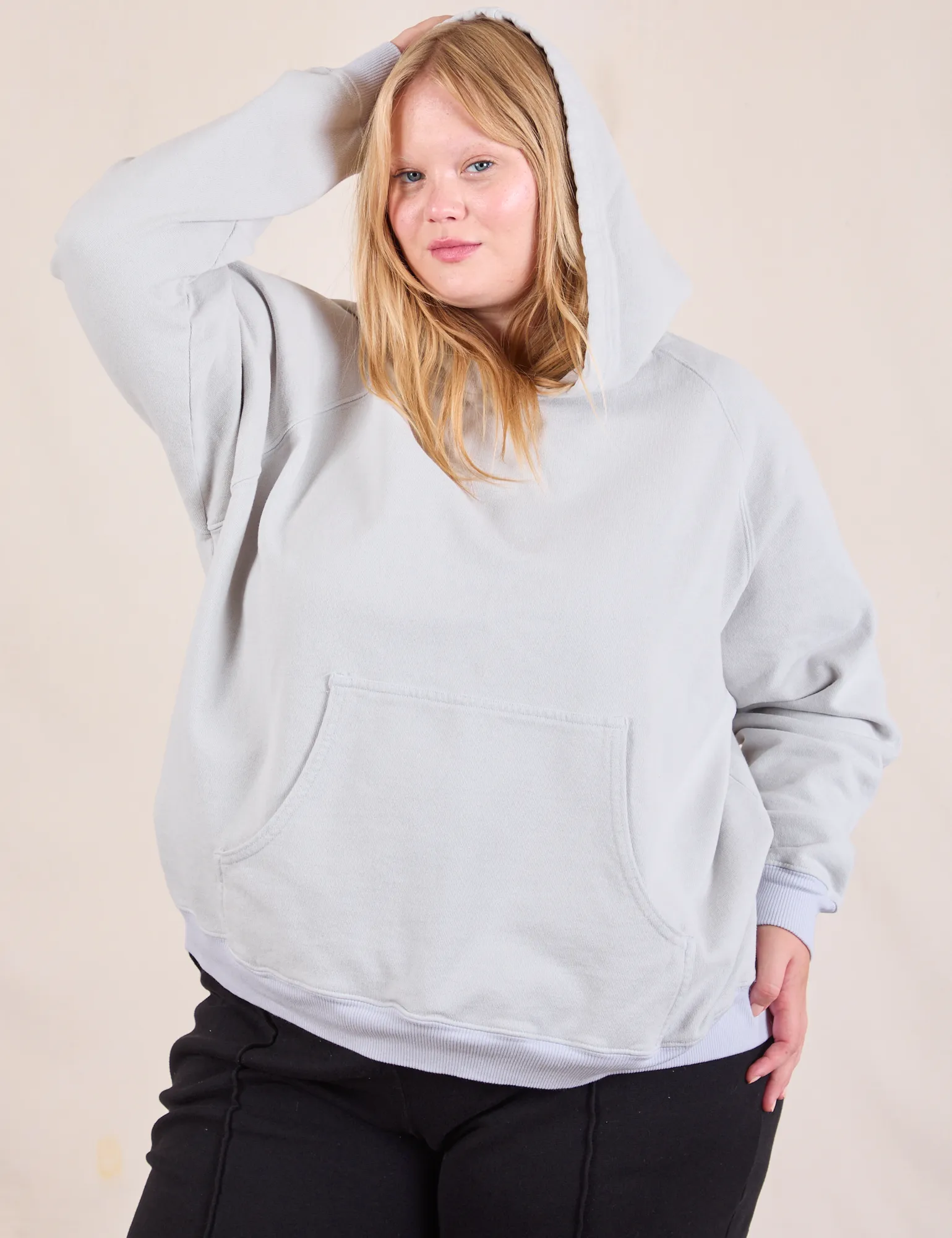 Oversized Hoodie - Dishwater White *FINAL SALE* sold by Big Bud Press product image thumbnail 3
