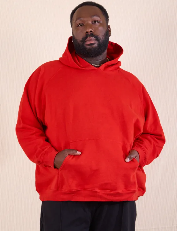 Oversized Hoodie - Mustang Red *FINAL SALE* sold by Big Bud Press