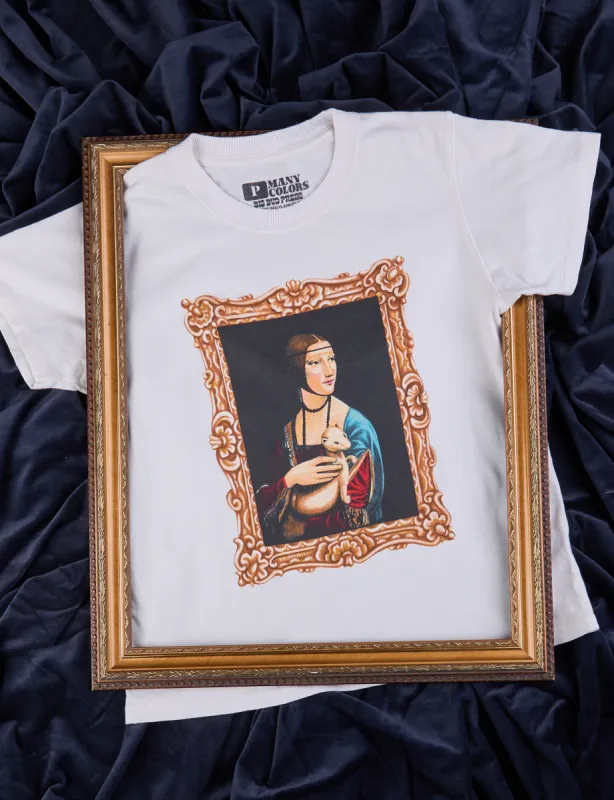 Masters Organic Tee - Lady With An Ermine *FINAL SALE* sold by Big Bud Press