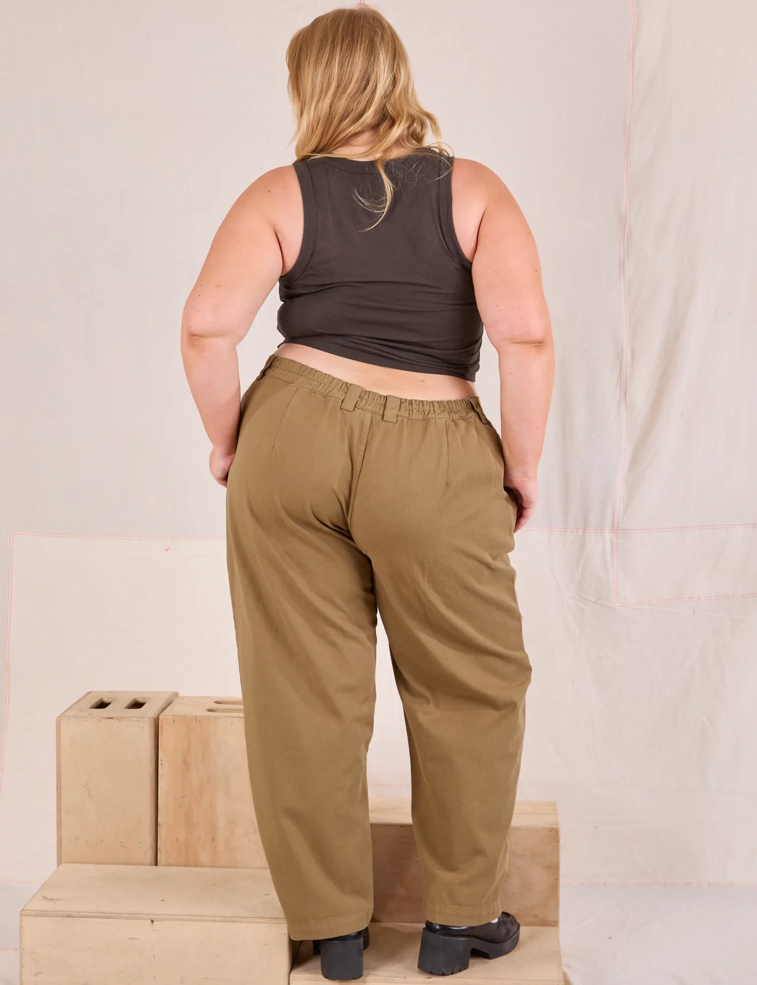 Mid-Rise Pleated Trousers - Desert Brown sold by Big Bud Press product image thumbnail 5