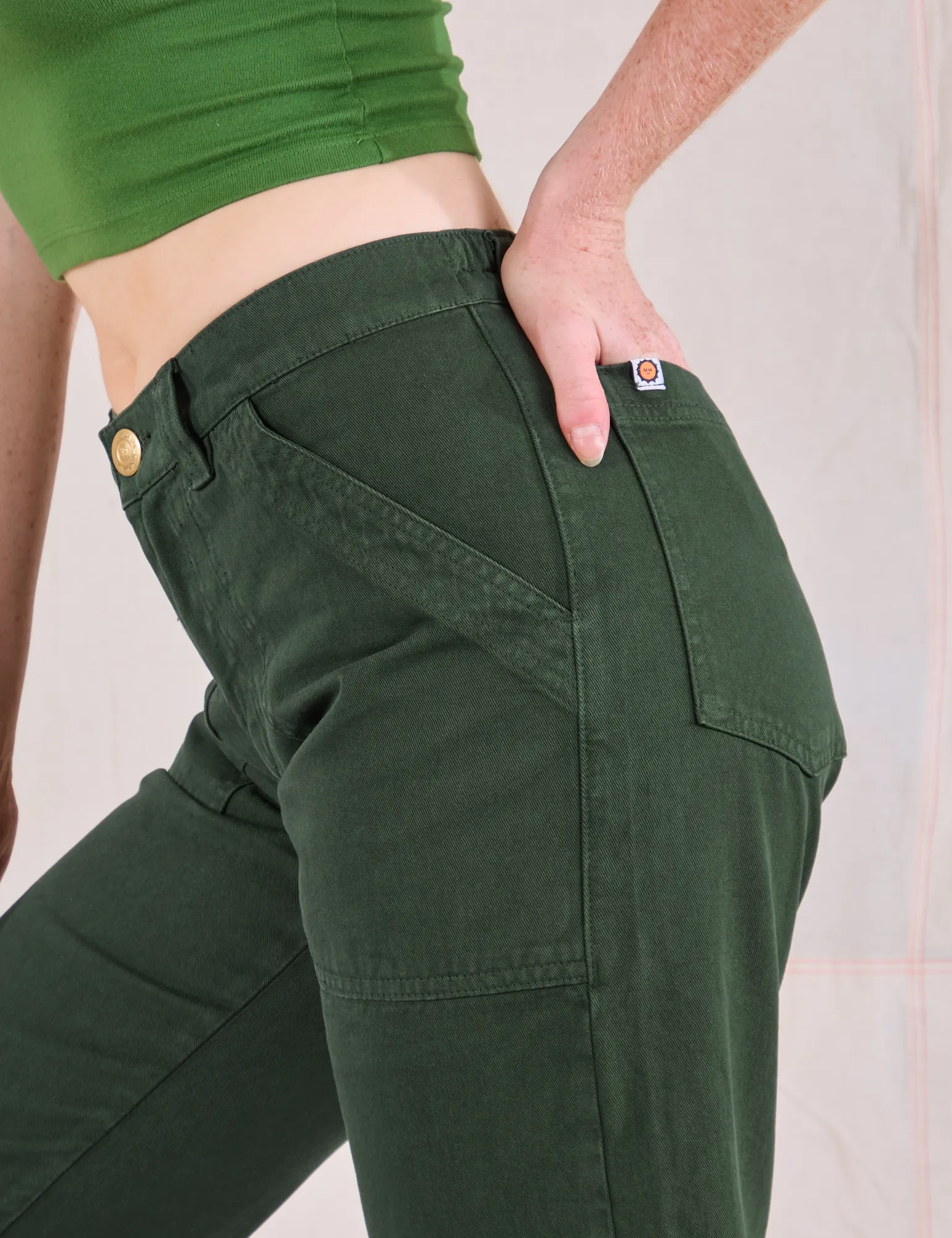 Mid-Rise Work Pants - Swamp Green sold by Big Bud Press product image thumbnail 5