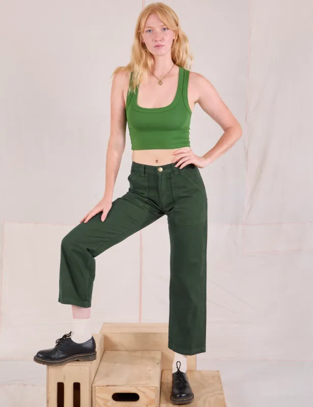 Mid-Rise Work Pants - Swamp Green sold by Big Bud Press