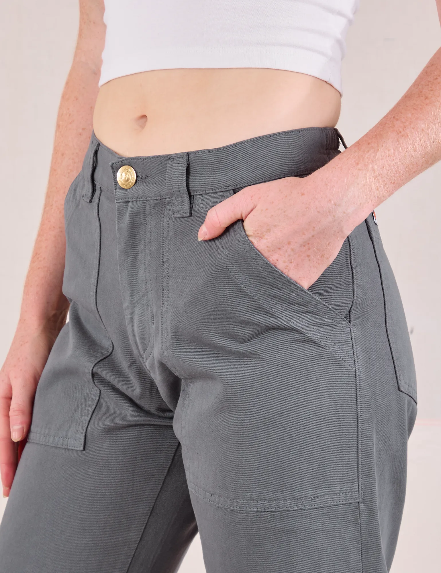 Mid-Rise Work Pants - Slate Grey sold by Big Bud Press product image thumbnail 5