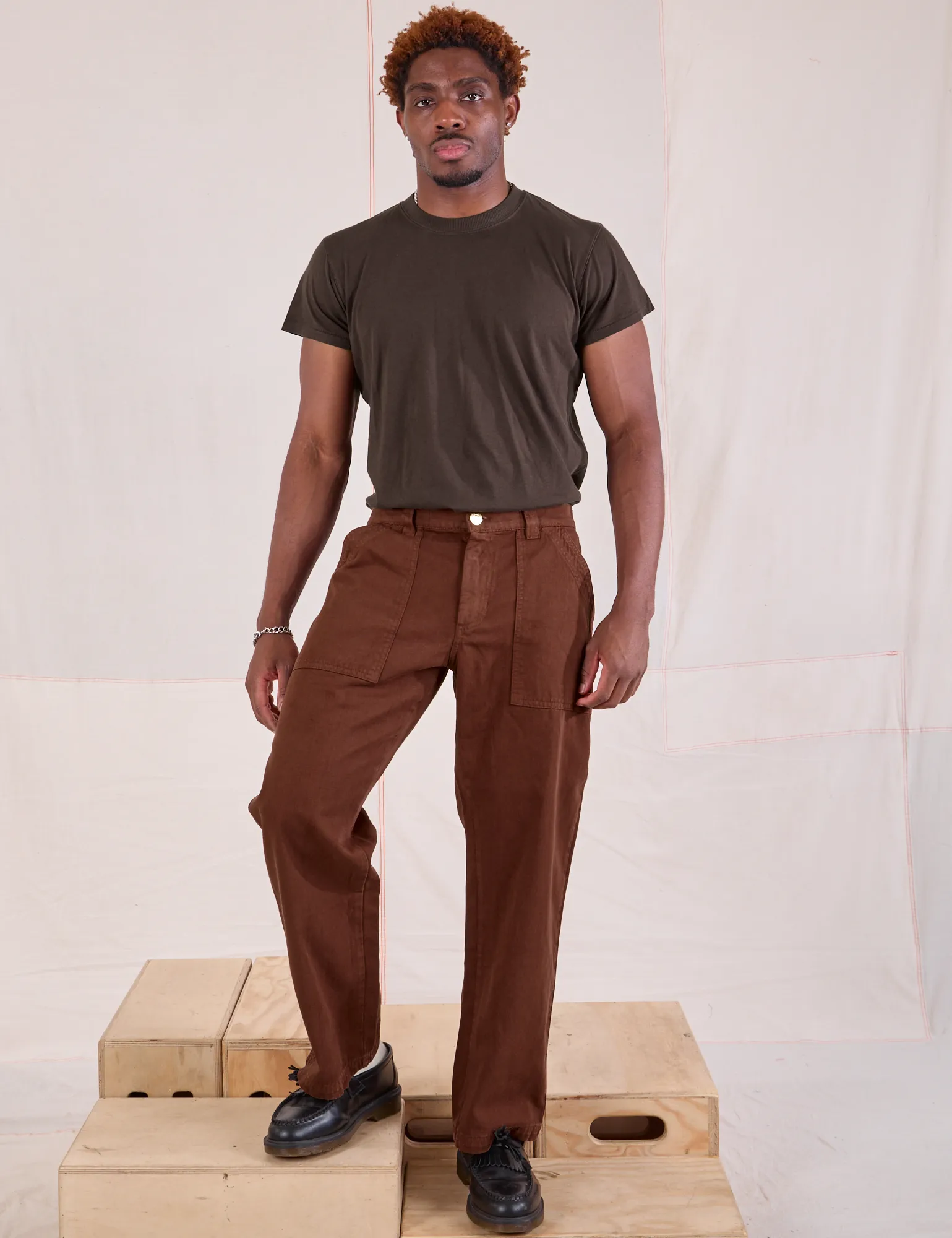 Mid-Rise Work Pants - Fudgesicle Brown sold by Big Bud Press