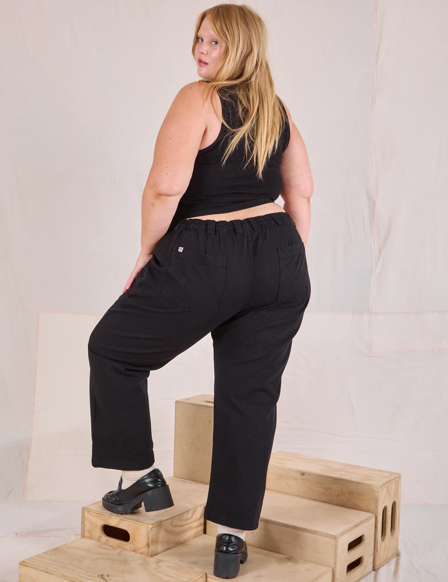 Mid-Rise Work Pants - Basic Black sold by Big Bud Press product image thumbnail 5