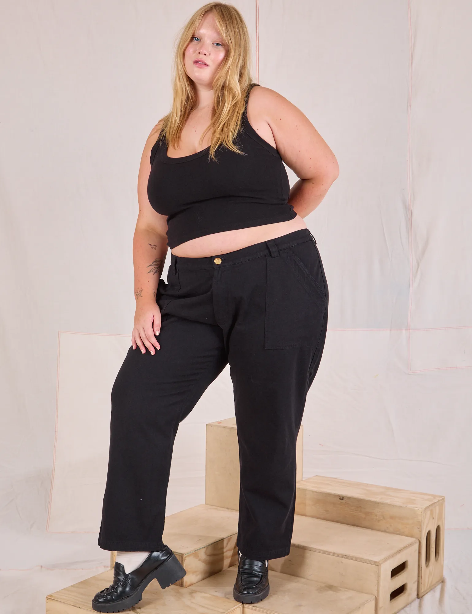 Mid-Rise Work Pants - Basic Black sold by Big Bud Press product image thumbnail 3