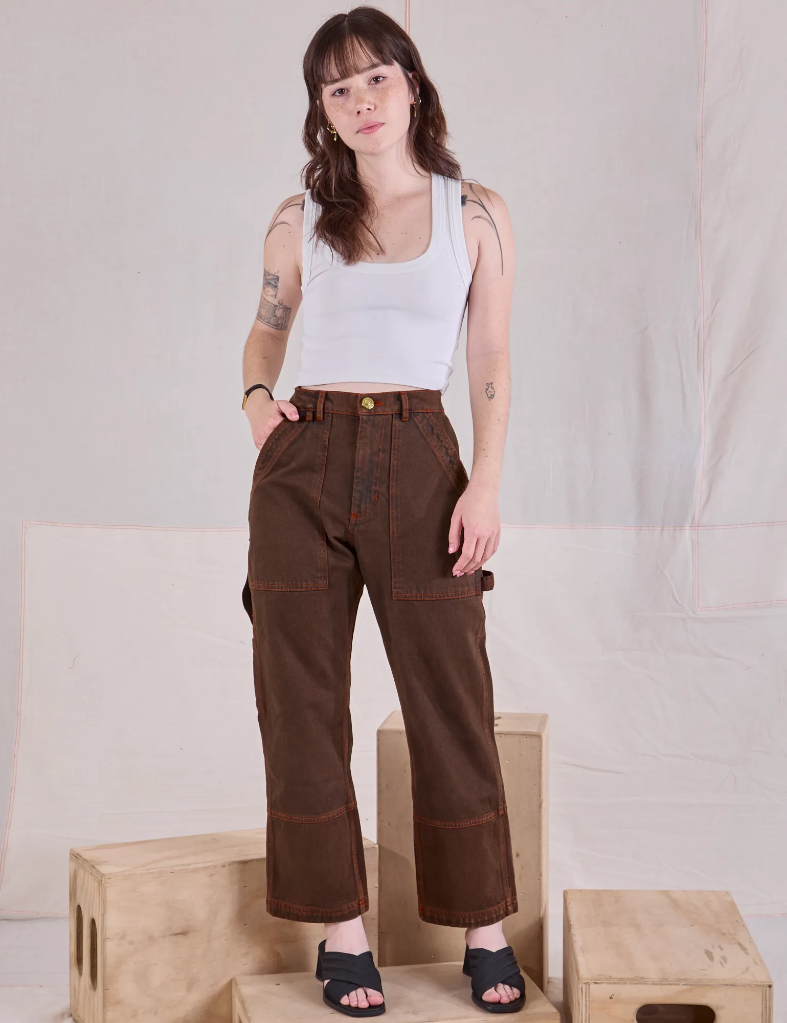 Overdyed Carpenter Jeans - Fudge sold by Big Bud Press product image thumbnail 4