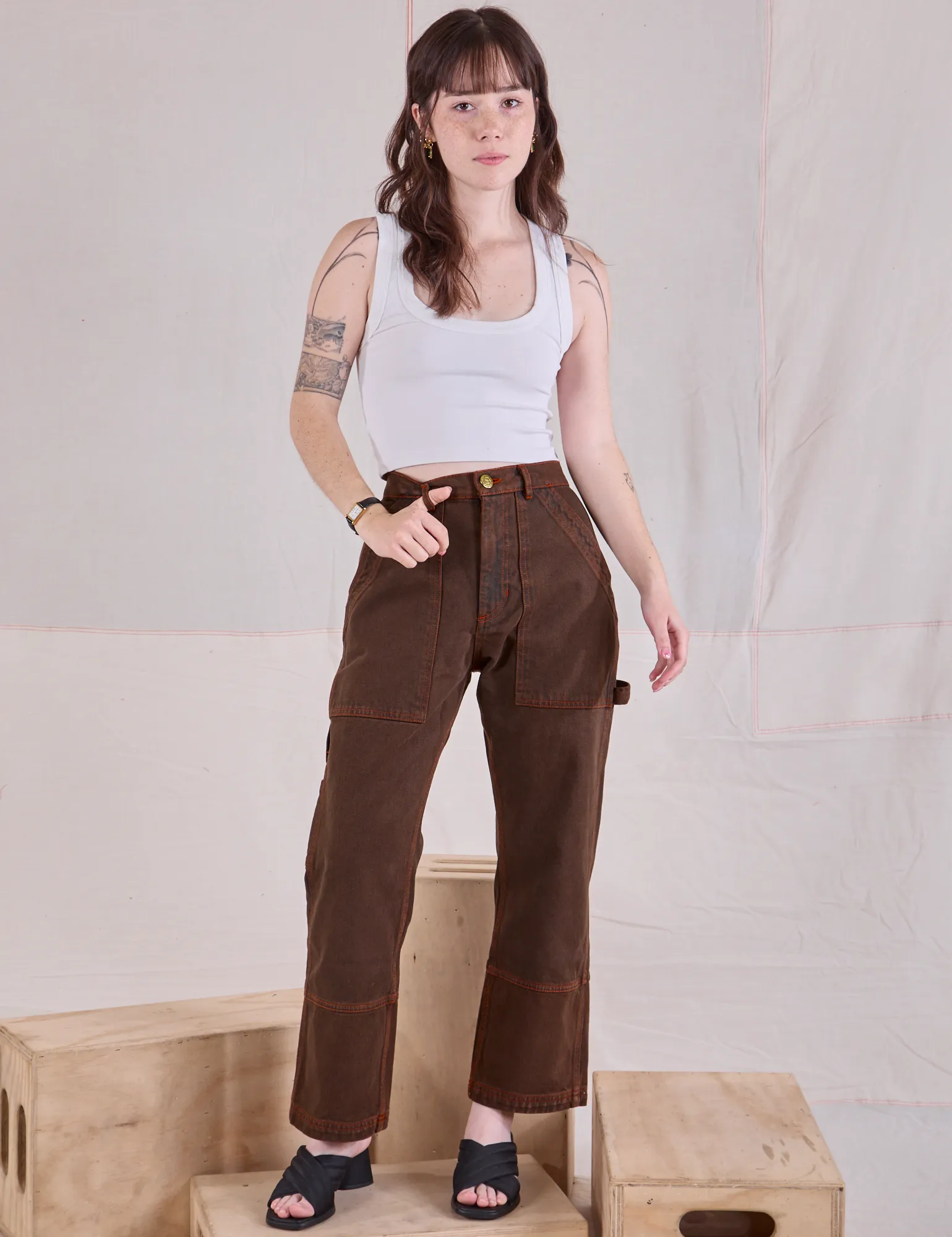 Overdyed Carpenter Jeans - Fudge sold by Big Bud Press